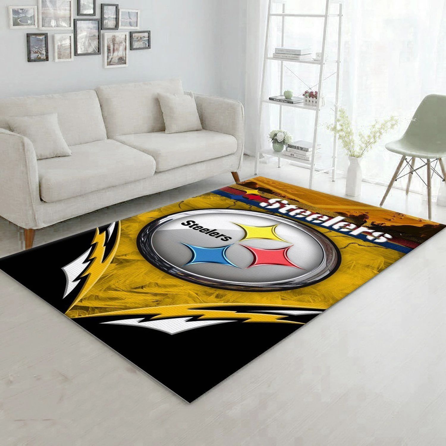 Pittsburgh Steelers Nfl Rug Living Room Rug US Gift Decor - Indoor Outdoor Rugs