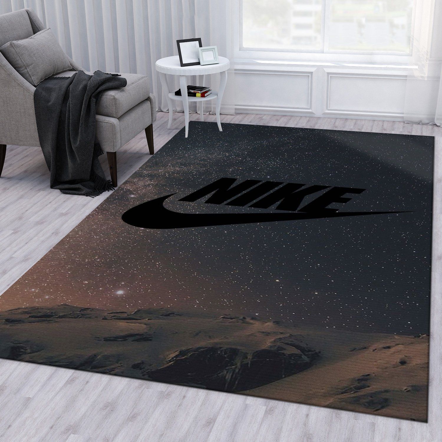 Nike Fashion Brand Area Rug Living Room Rug Family Gift US Decor - Indoor Outdoor Rugs