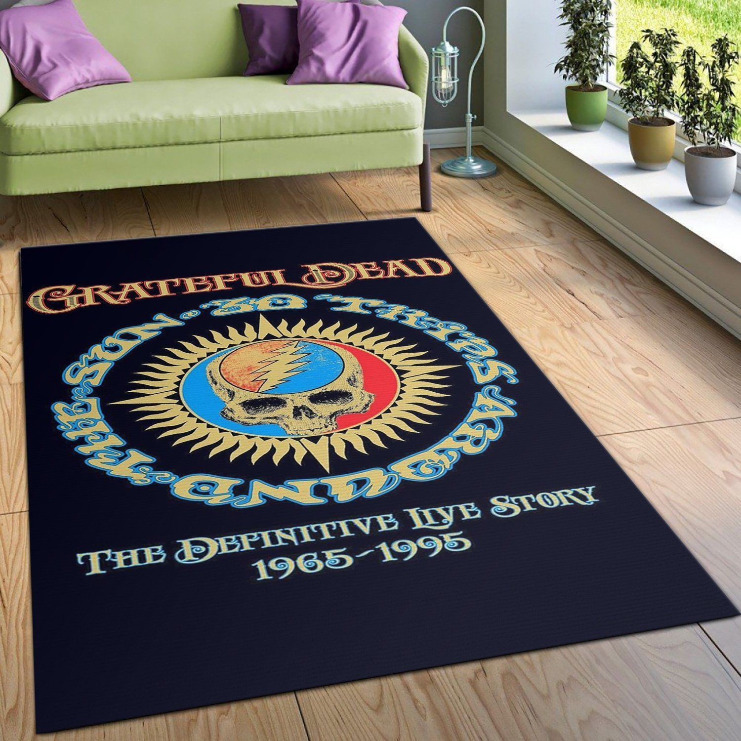 Grateful Dead Area Rug Carpet Living room and bedroom Rug Family Gift US Decor - Indoor Outdoor Rugs