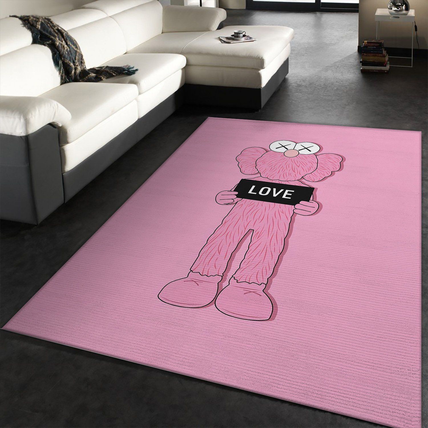 Kaws Area Rug Bedroom Rug Home Decor Floor Decor - Indoor Outdoor Rugs