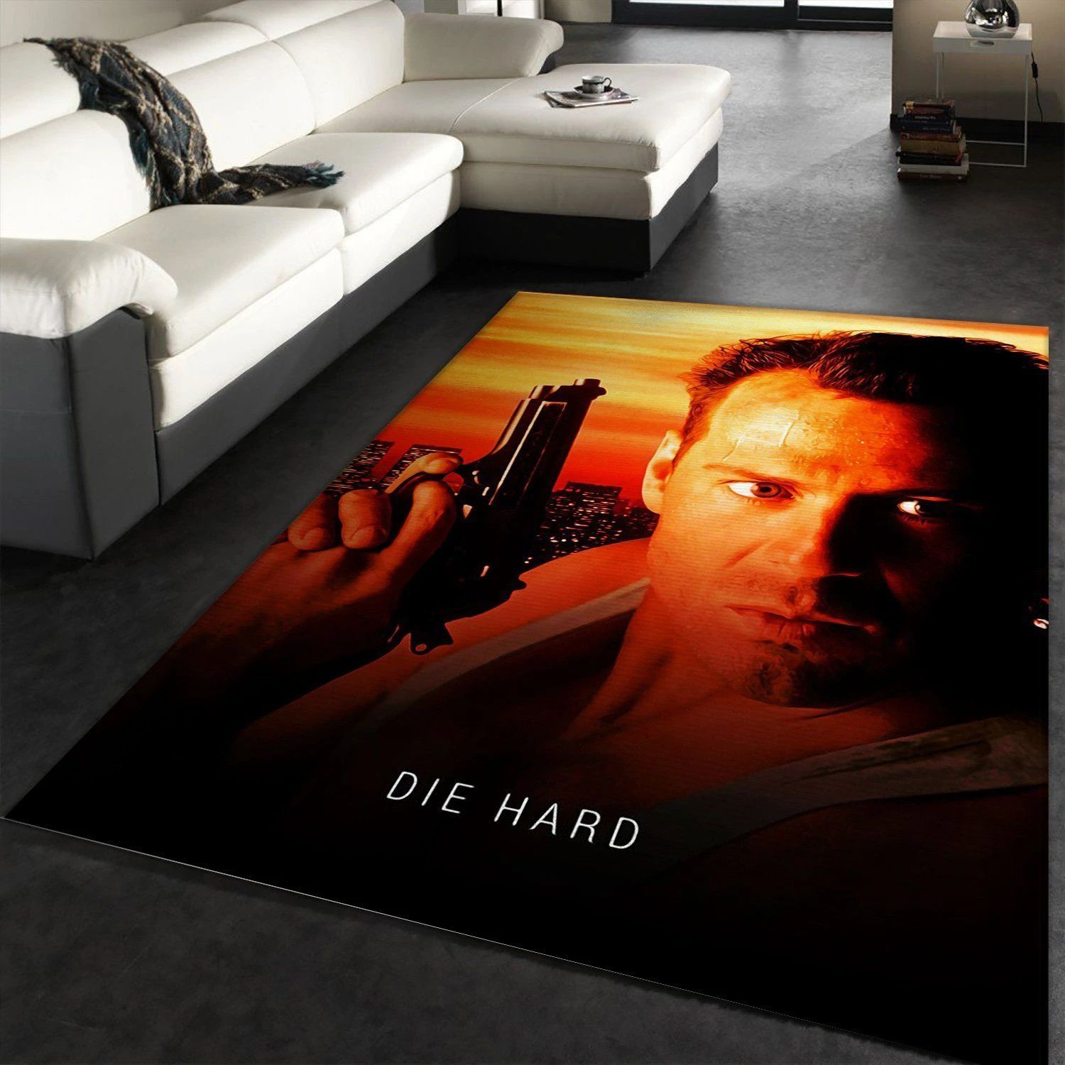 Die Hard 1988 Rug Art Painting Movie Rugs Home US Decor - Indoor Outdoor Rugs