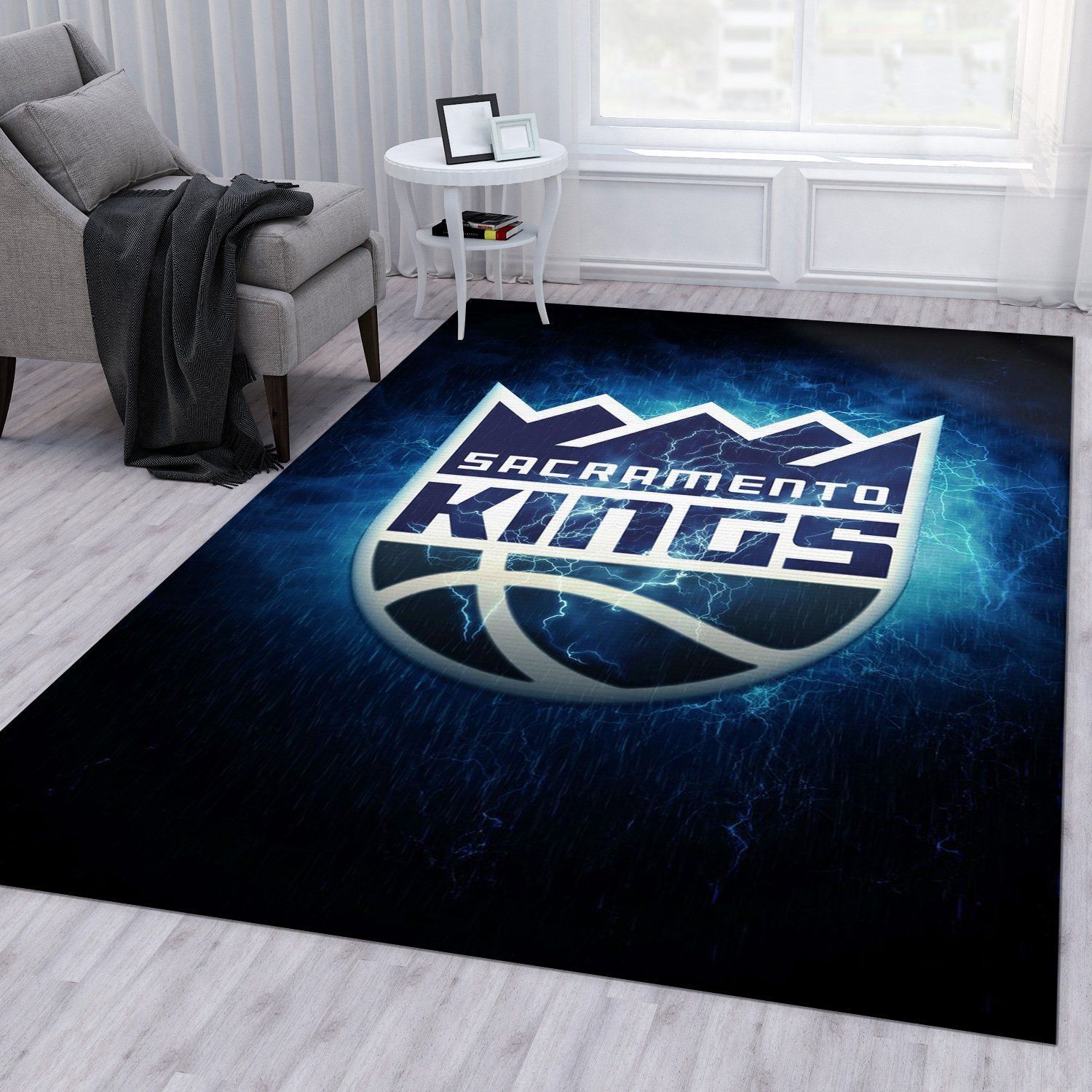 Sacramento Kings Nfl Area Rug For Christmas Living Room Rug Home US Decor - Indoor Outdoor Rugs