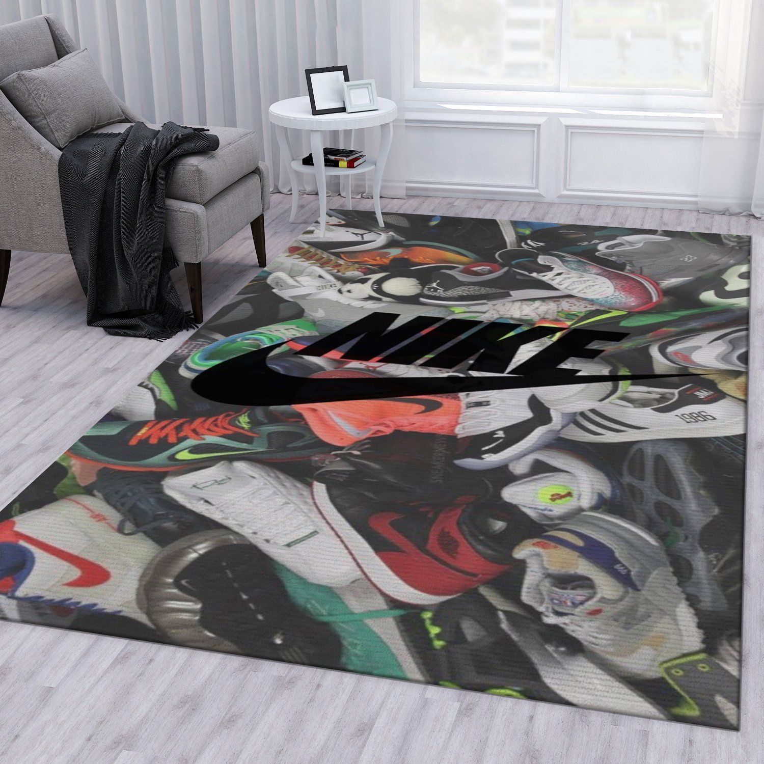 Nike Fashion Brand Area Rug Living Room Rug Christmas Gift US Decor - Indoor Outdoor Rugs