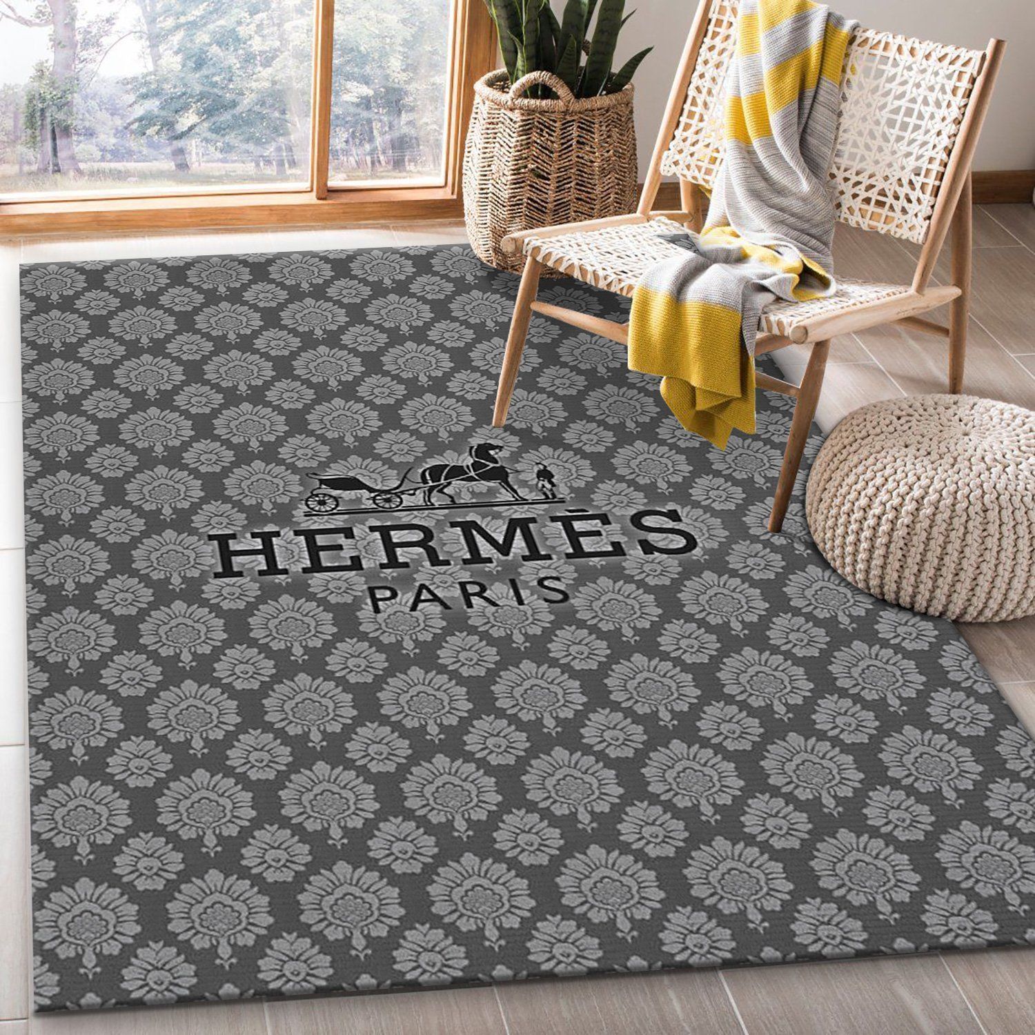 Hermes Ver10 Rug Living Room Rug Home Decor Floor Decor - Indoor Outdoor Rugs