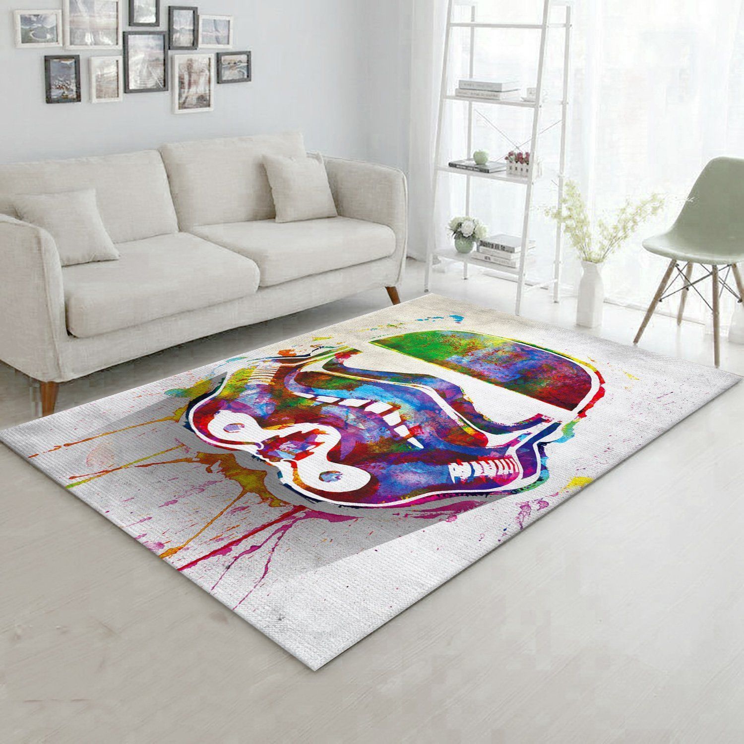 Splashed Star War Area Rug Carpet, Living Room Rug, Family Gift US Decor - Indoor Outdoor Rugs