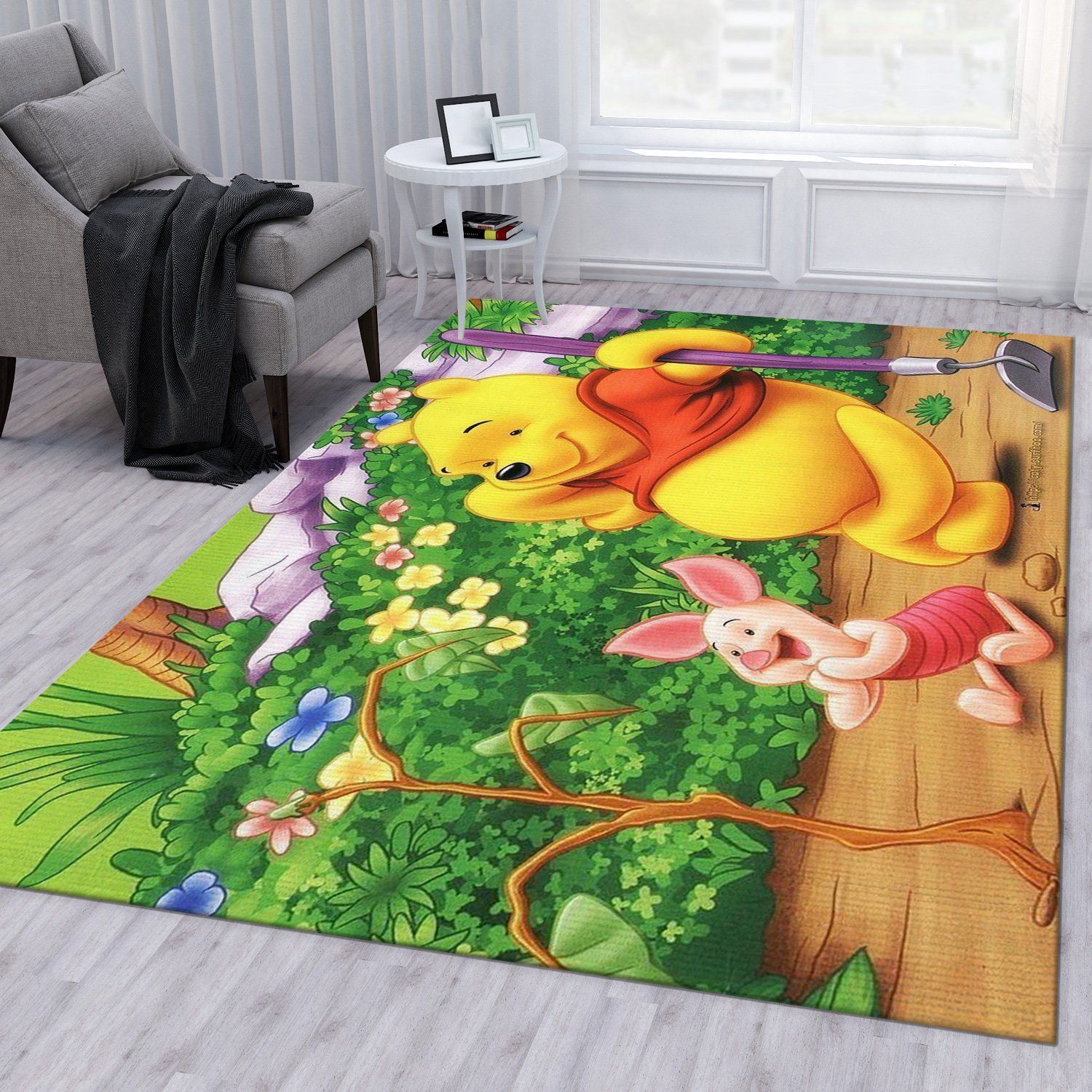 Winnie The Pooh Ver19 Area Rug Living Room Rug Home Decor Floor Decor - Indoor Outdoor Rugs