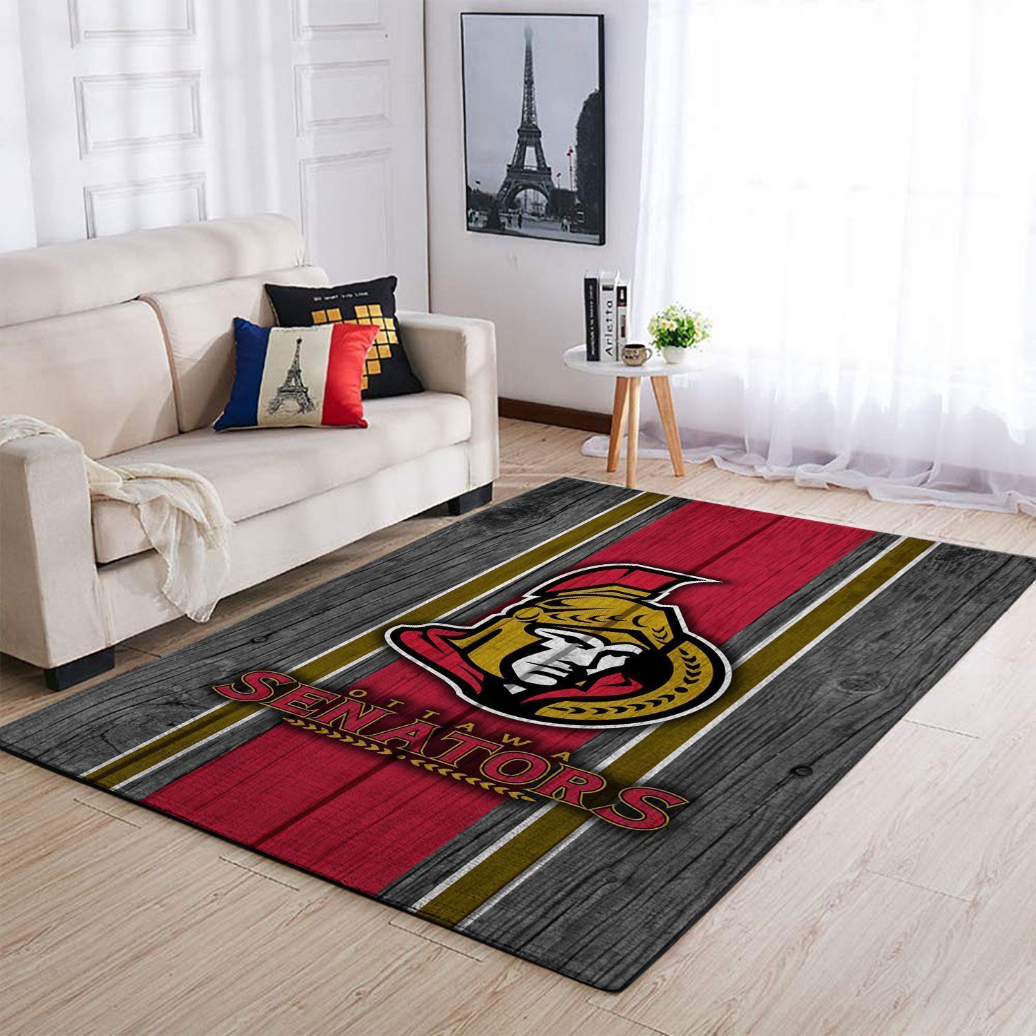 Ottawa Senators Nhl Team Logo Style Nice Gift Home Decor Rectangle Area Rug - Indoor Outdoor Rugs