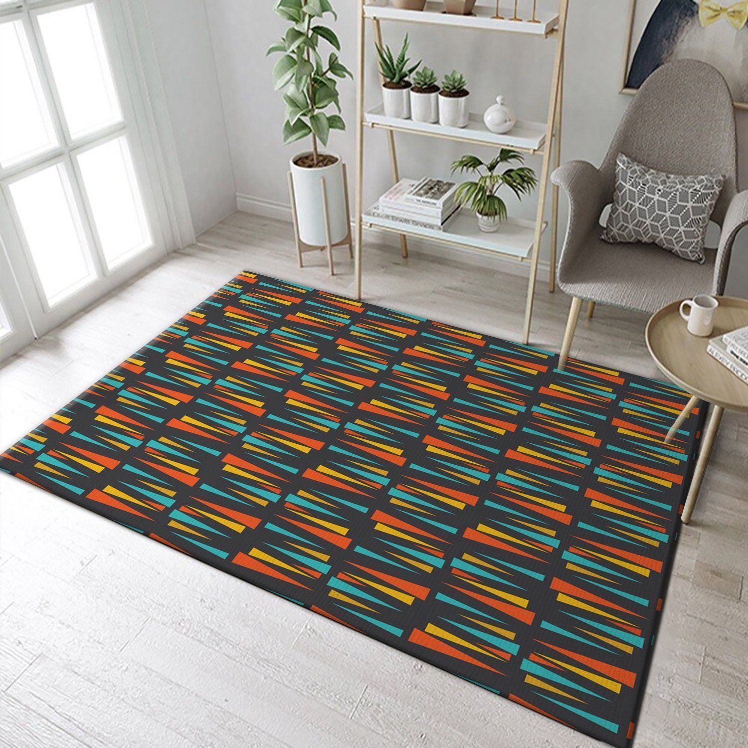 Midcentury Pattern 24 Area Rug Carpet, Bedroom, Home Decor Floor Decor - Indoor Outdoor Rugs