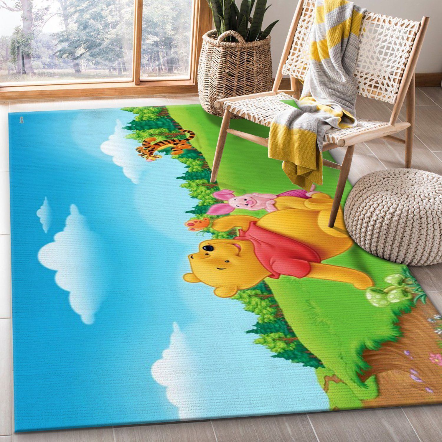 Winnie The Pooh Ver10 Area Rug Bedroom Rug Family Gift US Decor - Indoor Outdoor Rugs