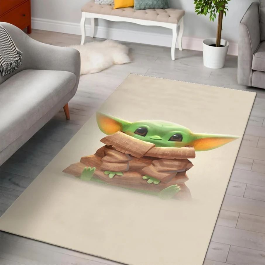 Baby Yoda Star Wars Kids Room Area Rug Rugs For Living Room Rug Home Decor - Indoor Outdoor Rugs