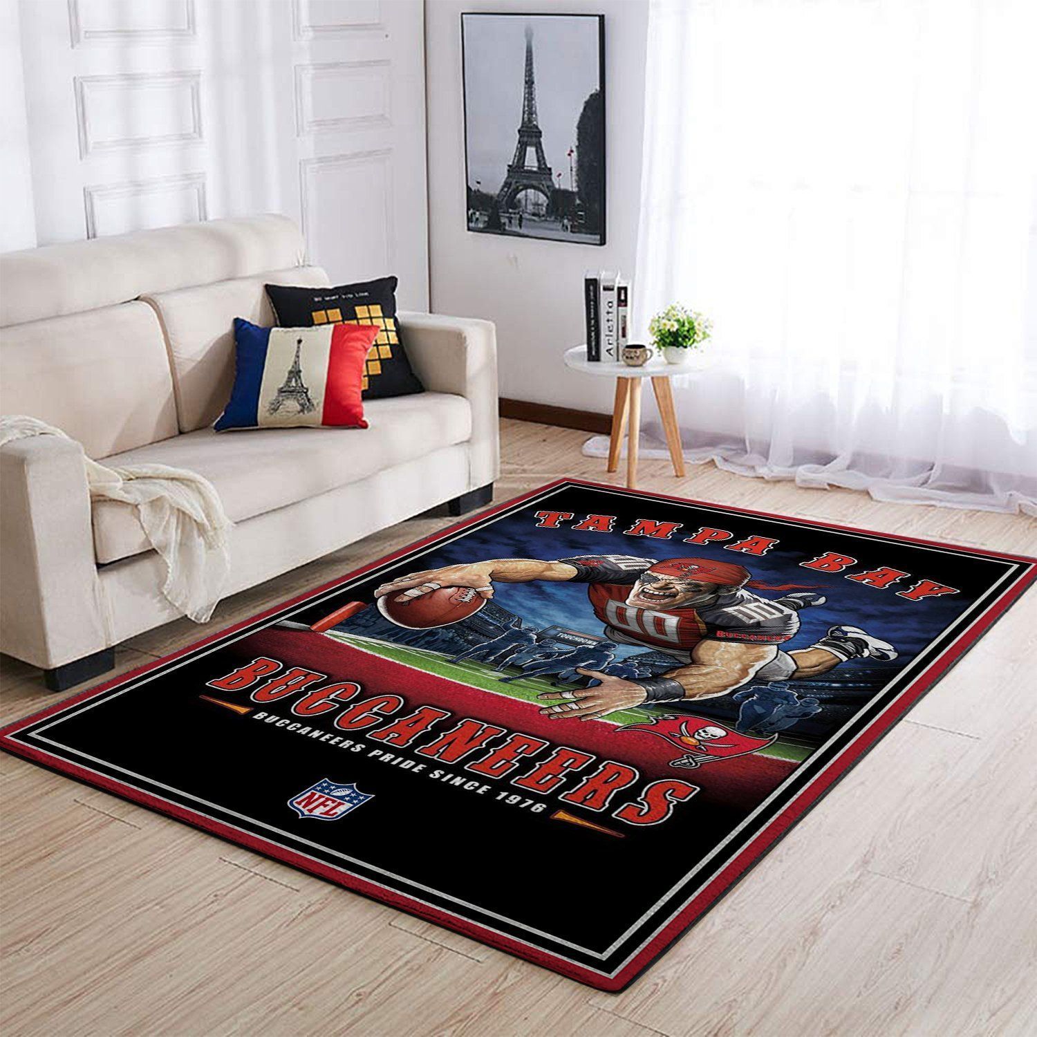 Tampa Bay Buccaneers Nfl Team Pride Nice Gift Home Decor Rectangle Area Rug - Indoor Outdoor Rugs