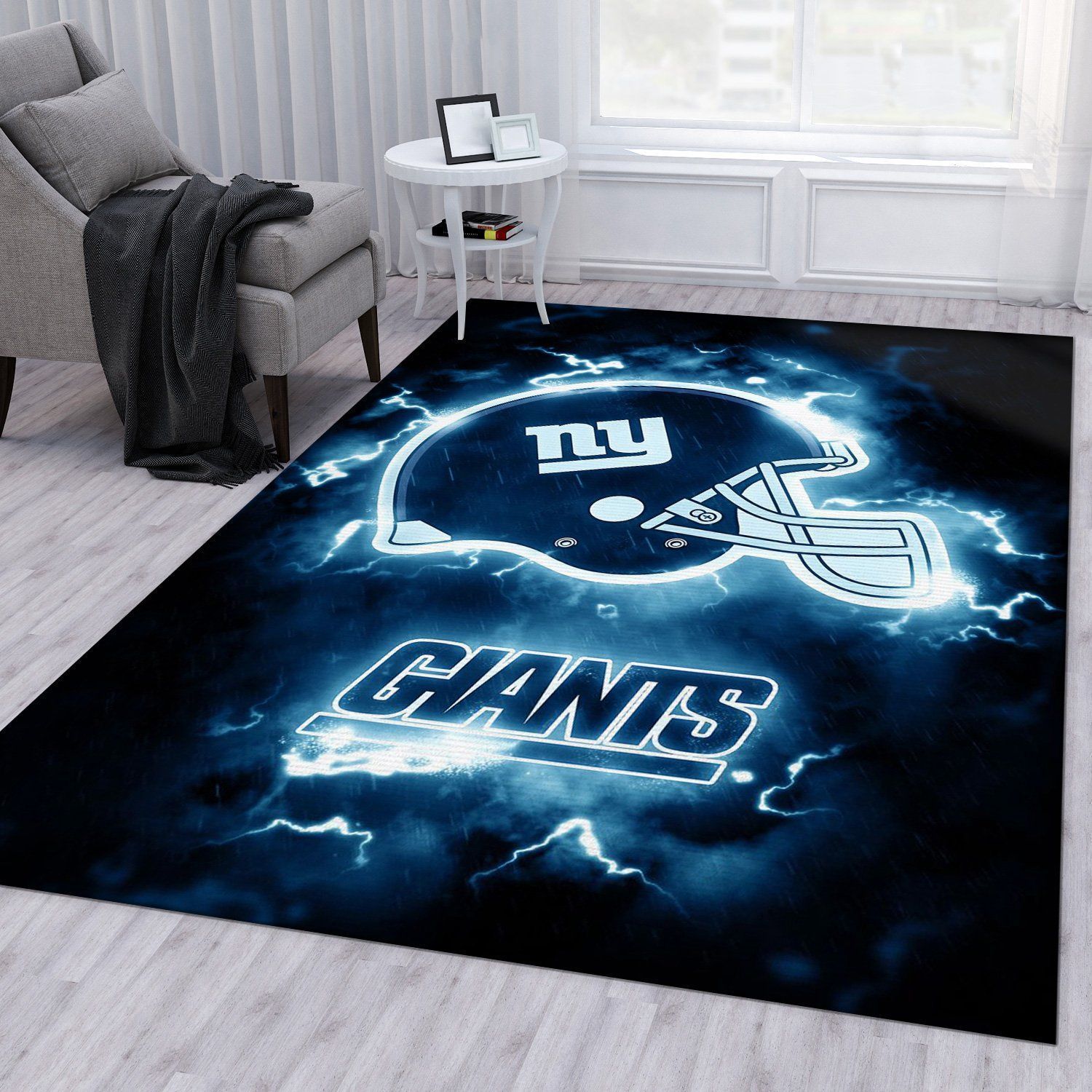 New York Giants Nfl Area Rug For Christmas Bedroom Rug Home Decor Floor Decor - Indoor Outdoor Rugs