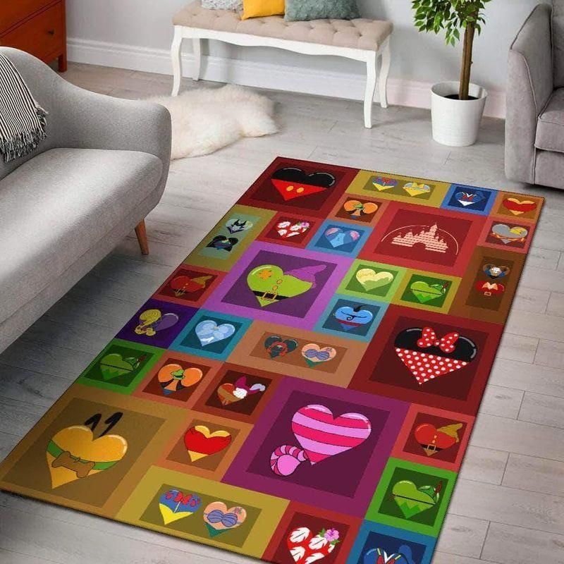 Disney Characters 2 Living Room Area Rug For Christmas, Kitchen Rug, Home Decor - Indoor Outdoor Rugs