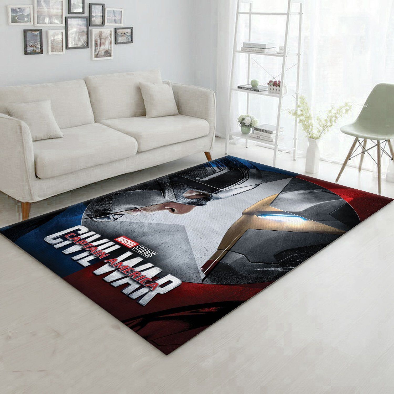 Captain America Civil War Movie Area Rug Carpet, Kitchen Rug, Home US Decor - Indoor Outdoor Rugs