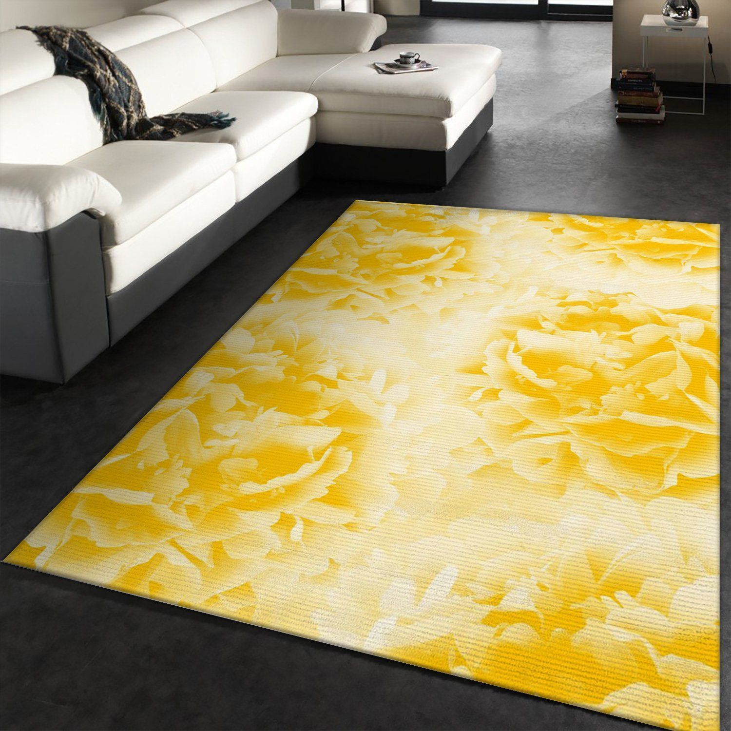 Yellow Peonies Dream 1 Area Rug For Christmas, Kitchen Rug, Family Gift US Decor - Indoor Outdoor Rugs