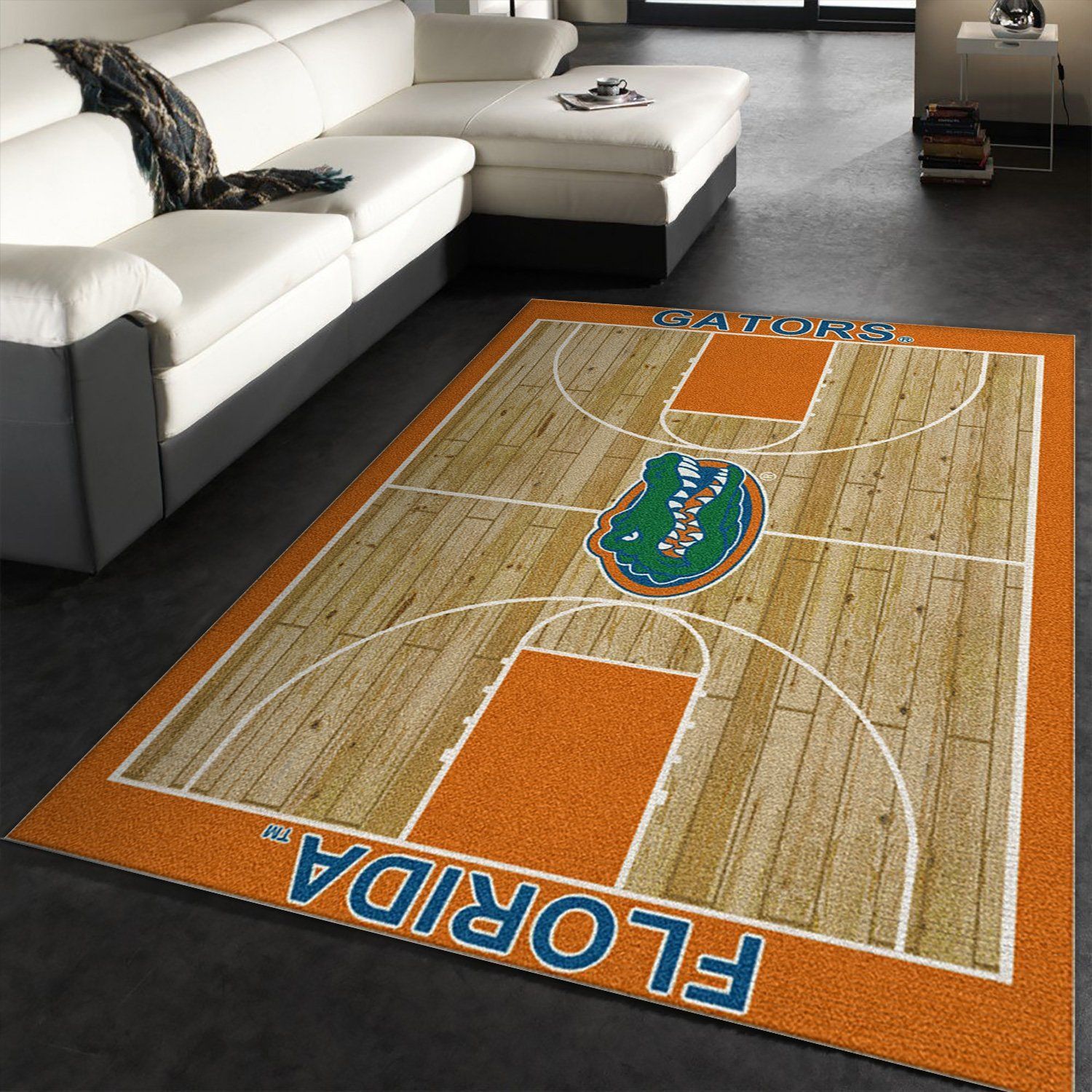 College Home Court Florida Basketball Team Logo Area Rug, Kitchen Rug, Home US Decor - Indoor Outdoor Rugs