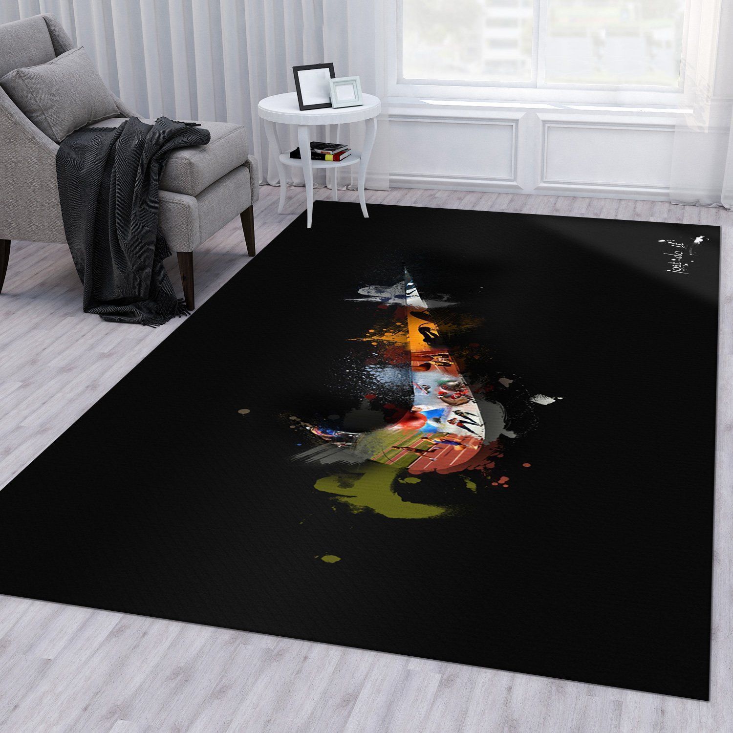 Nike Rug Living Room Rug Home US Decor - Indoor Outdoor Rugs