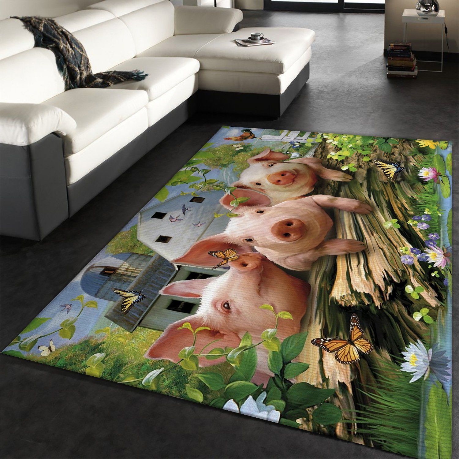 Pig Rug Bedroom Carpet - Indoor Outdoor Rugs