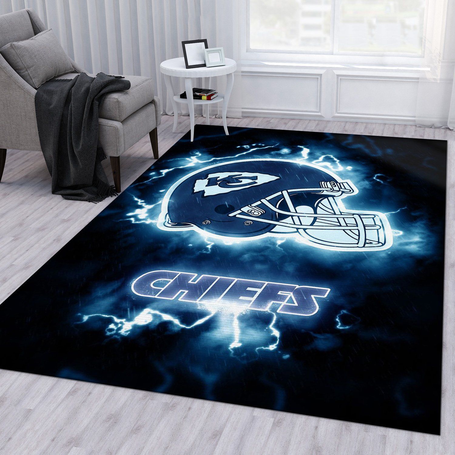 Kansas City Chiefs NFL Rug Bedroom Rug Christmas Gift US Decor - Indoor Outdoor Rugs