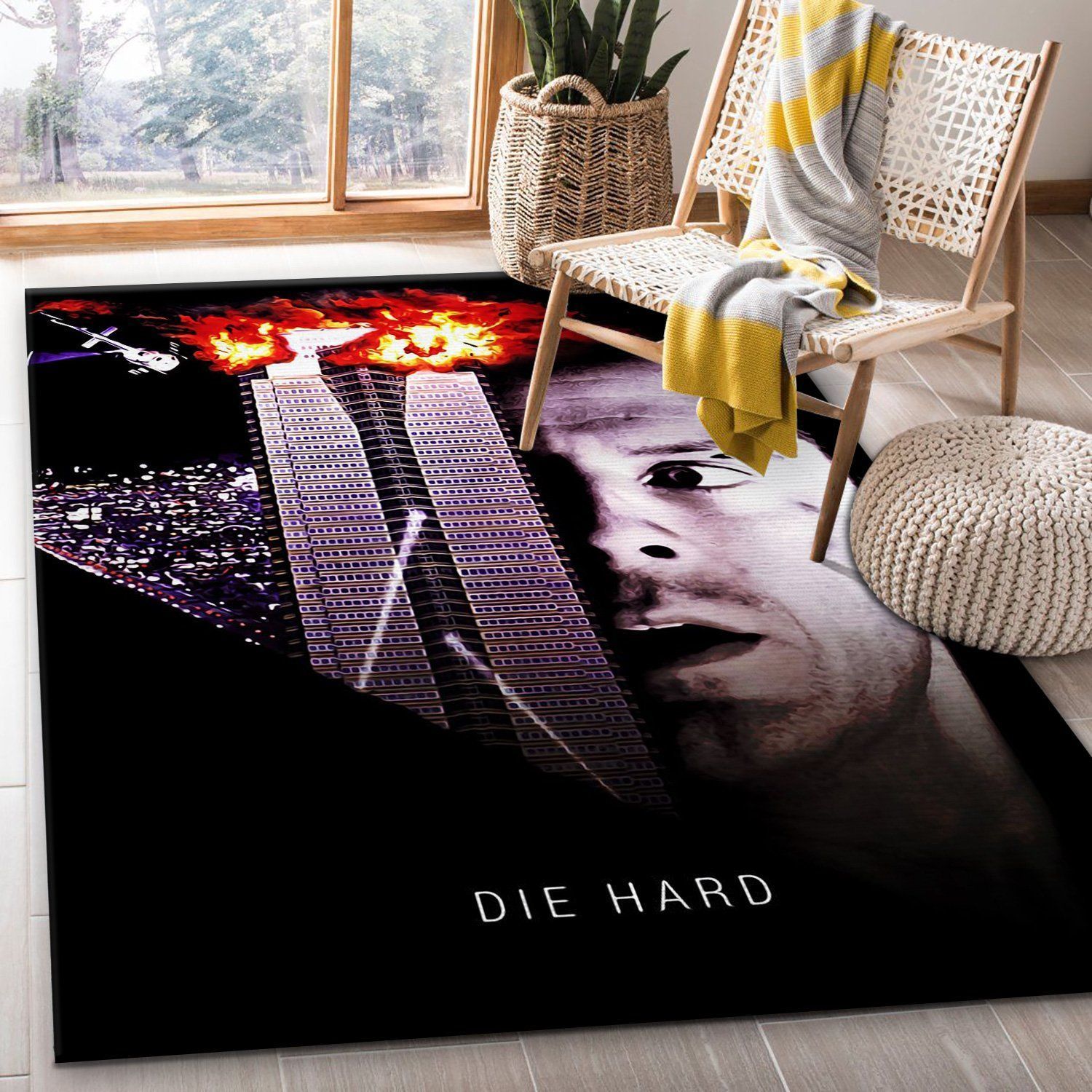 Die Hard Rug Movie Rug US Gift Decor - Indoor Outdoor Rugs