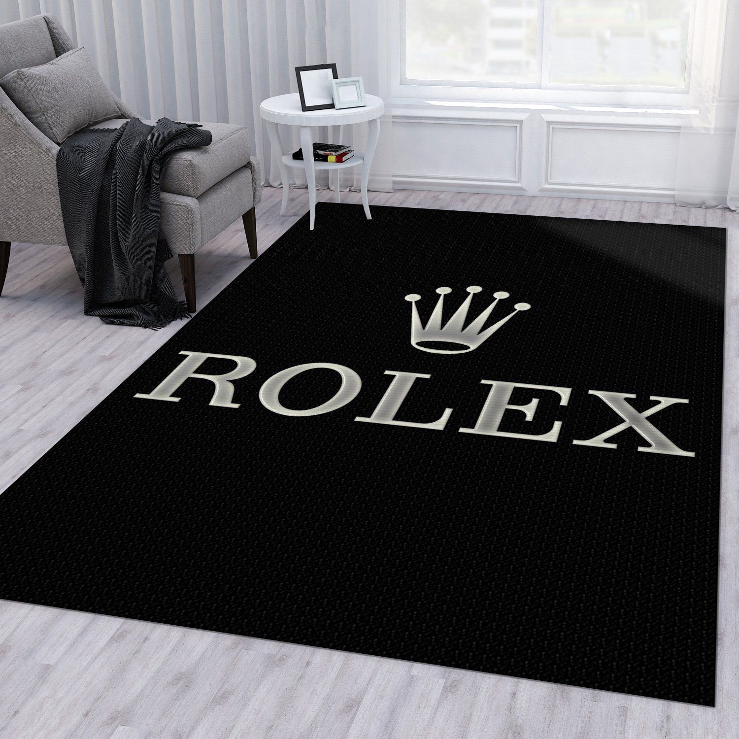 Rolex V2 Fashion Brand Bedroom Rug Home US Decor - Indoor Outdoor Rugs