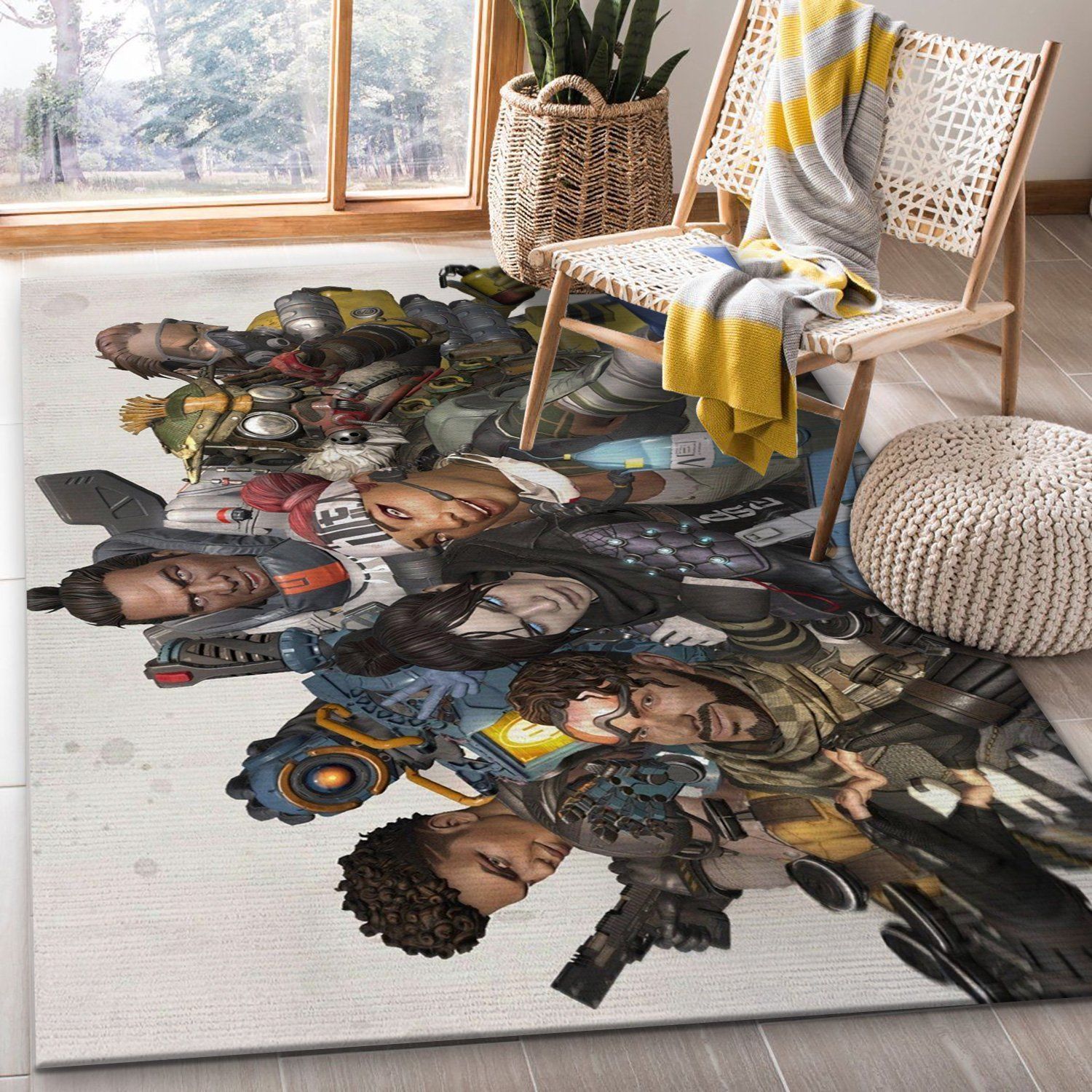 Apex Legends Team V1 Area Rug Bedroom Rug US Gift Decor - Indoor Outdoor Rugs