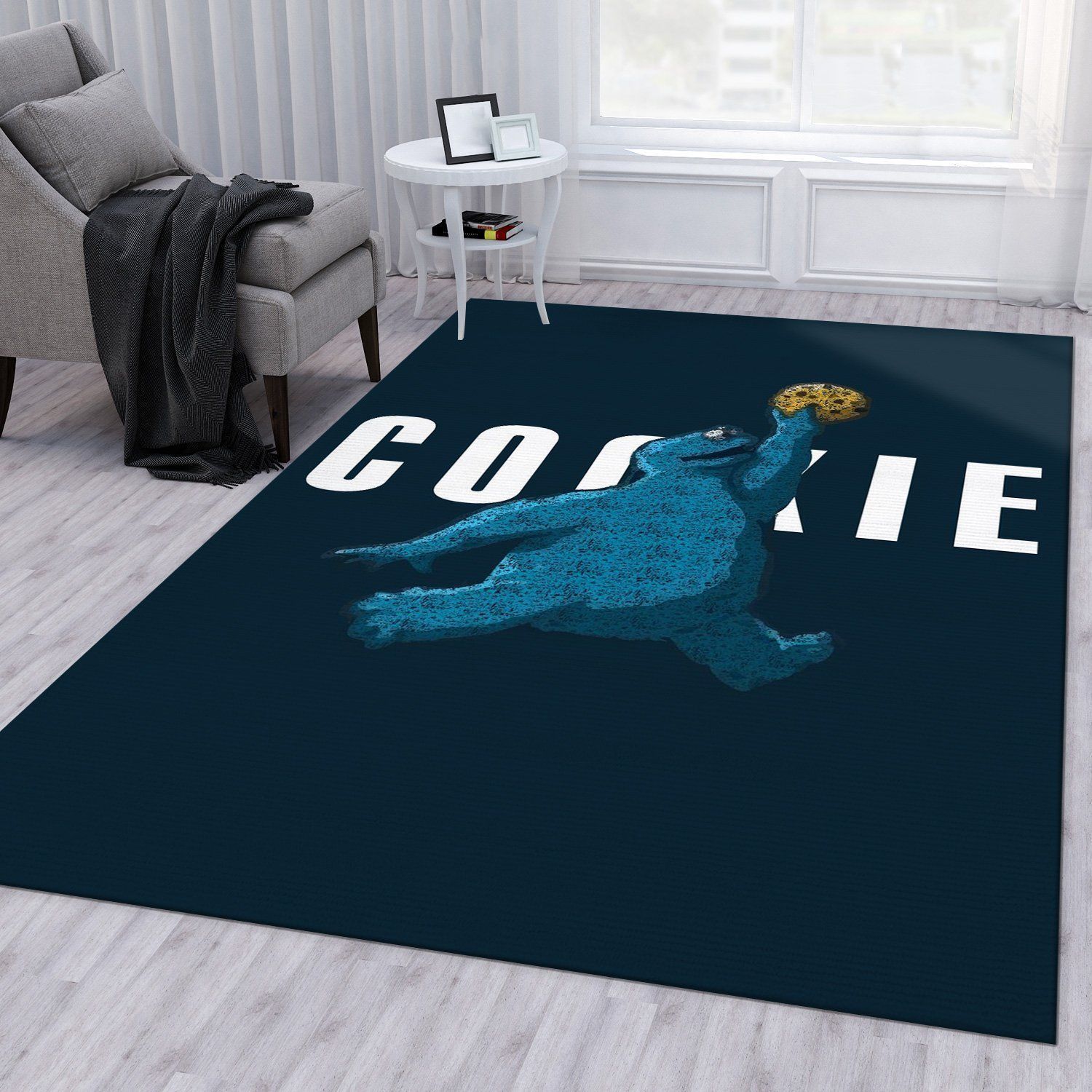 Cookie Monster Jumpman Jordan Rug Bedroom Rug Christmas Gift US Decor - Indoor Outdoor Rugs