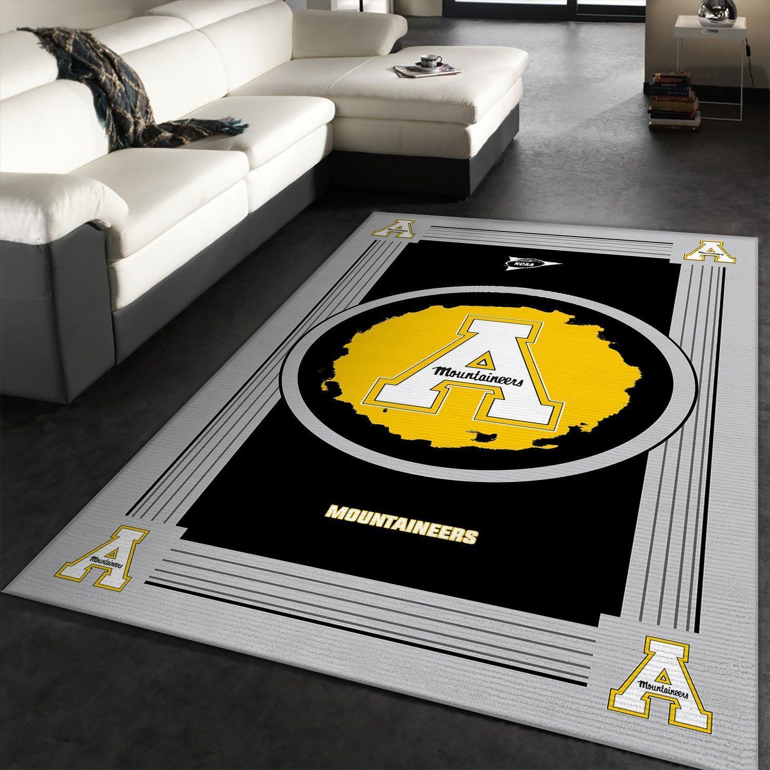 Appalachian State Mountaineers NCAA Team Logo Area Rugs Living Room Carpet Floor Decor The US Decor - Indoor Outdoor Rugs