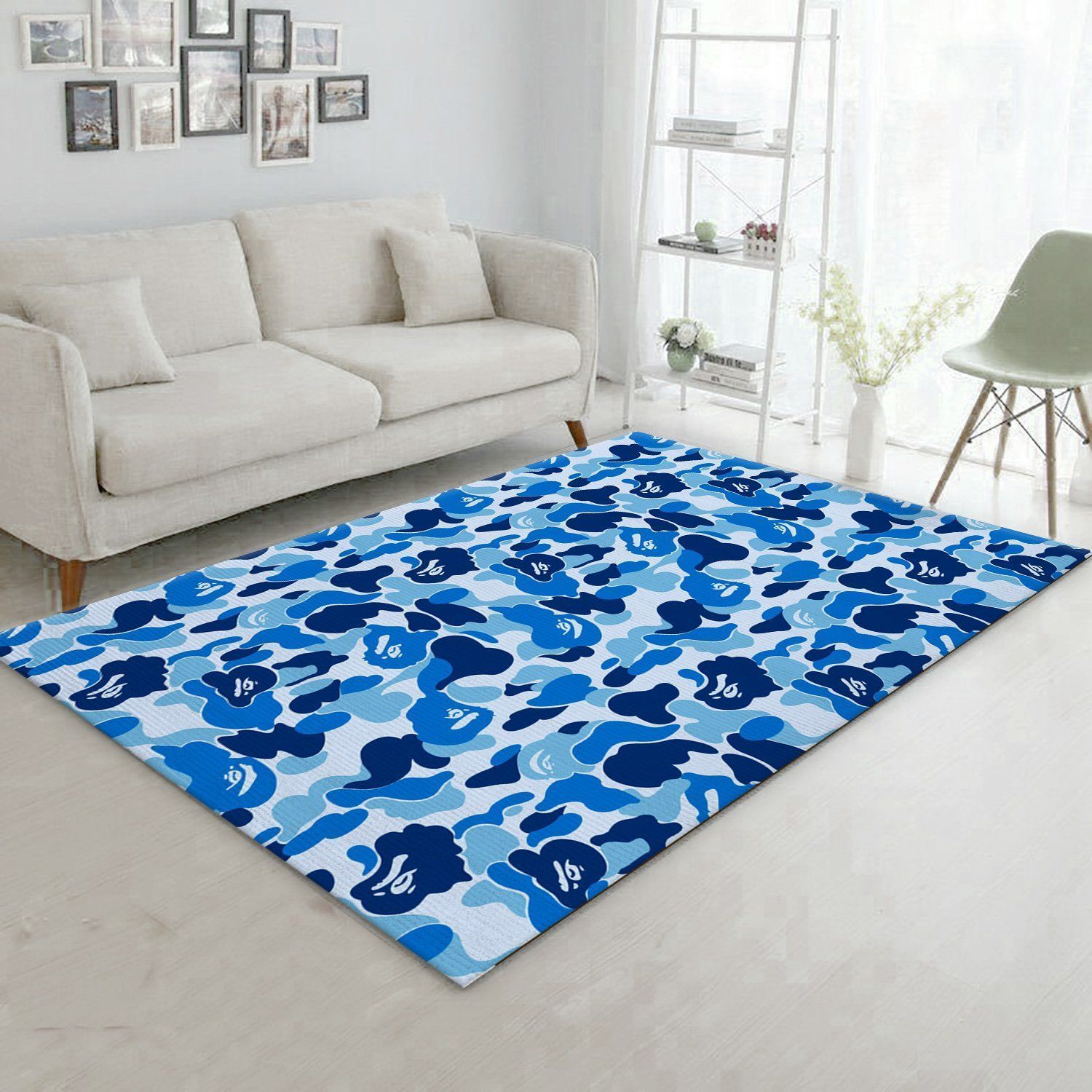 Bape Area Rug Living Room Rug US Gift Decor - Indoor Outdoor Rugs