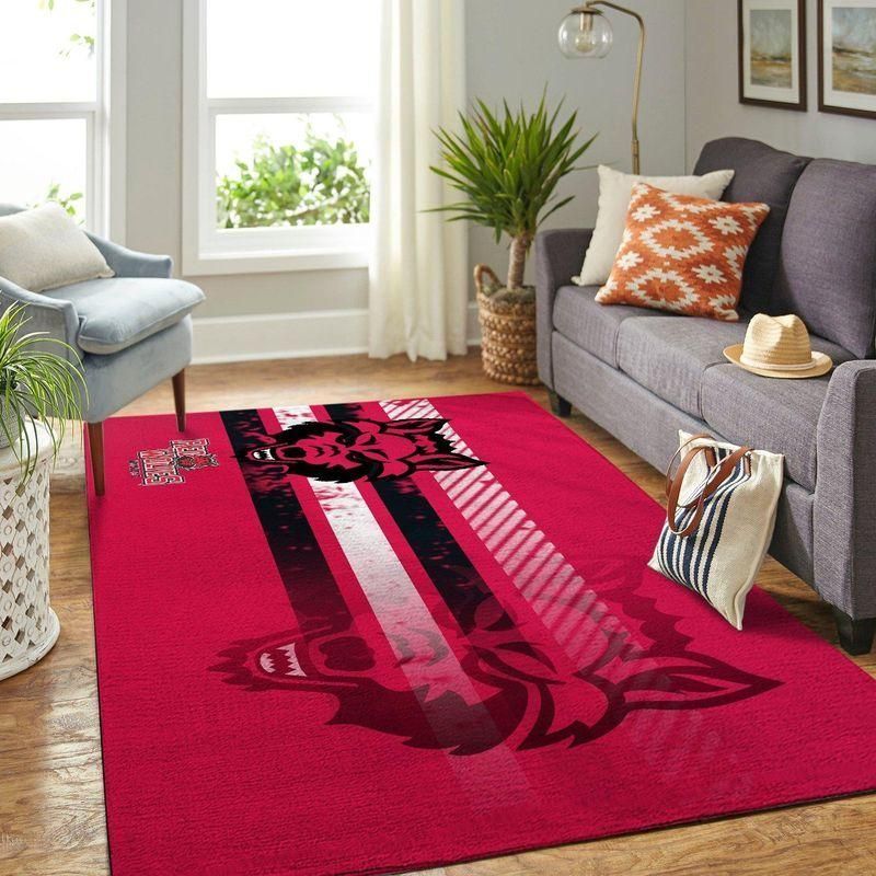 Arkansas State Red Wolves Ncaa Rug Room Carpet Sport Custom Area Floor Home Decor - Indoor Outdoor Rugs