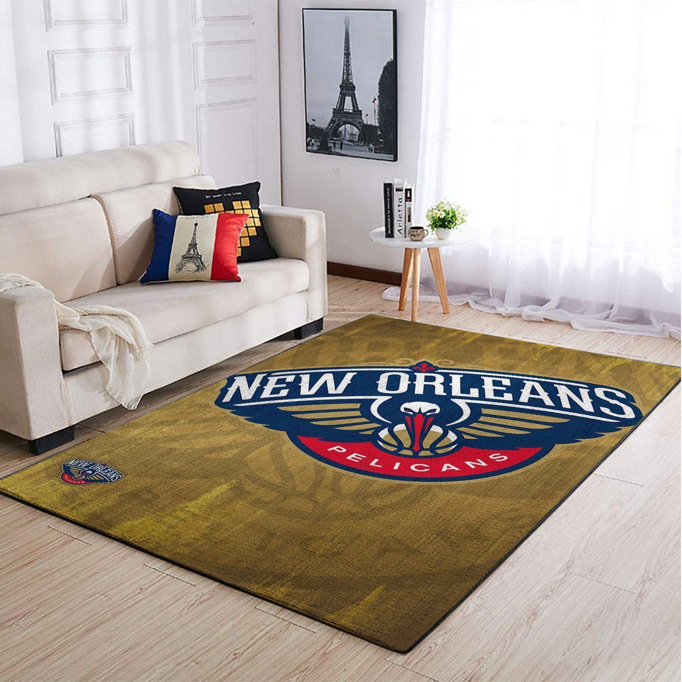 New Orleans Pelicans Nba Team Logo Style Nice Gift Home Decor Rectangle Area Rug - Indoor Outdoor Rugs