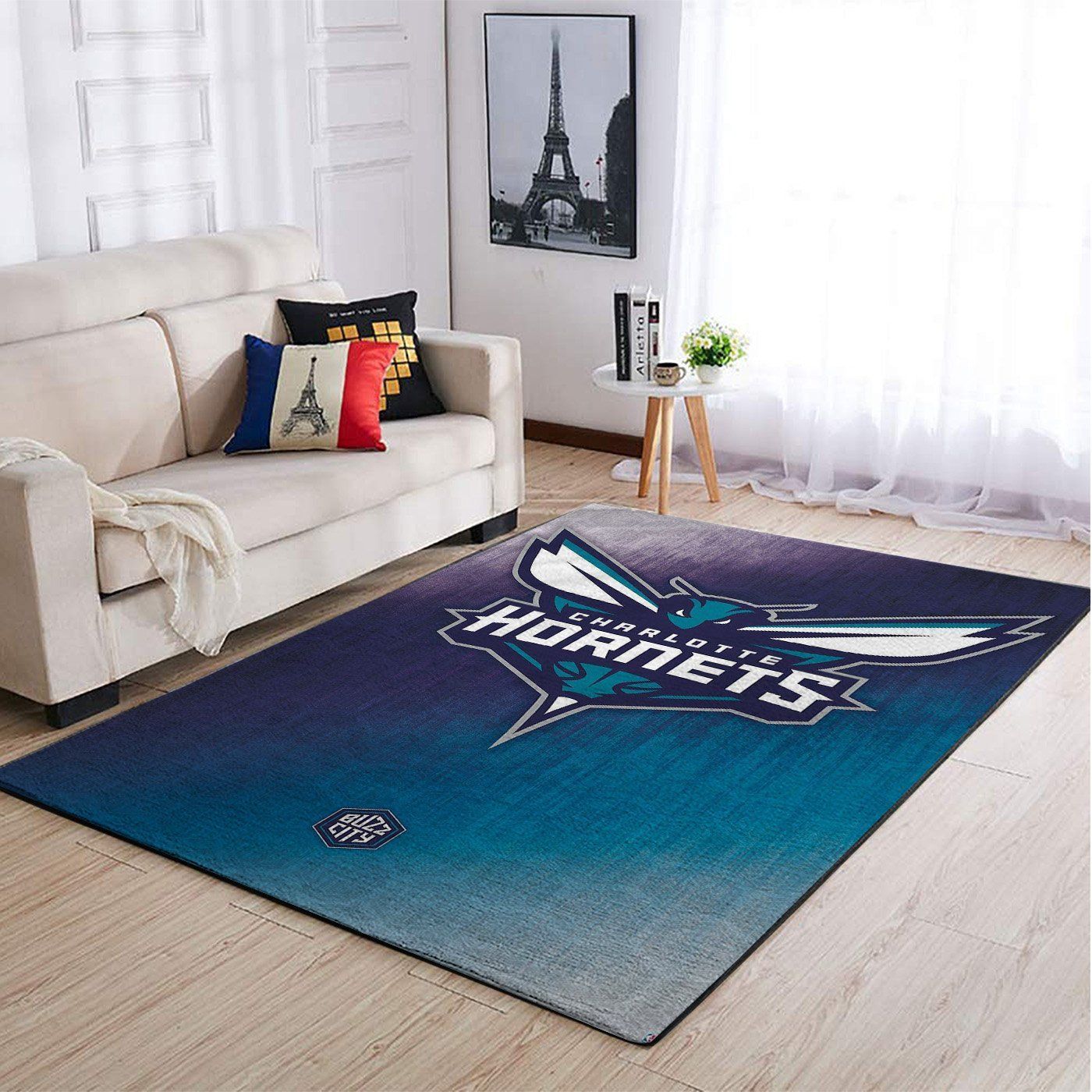 Charlotte Hornets Nba Team Logo Style Nice Gift Home Decor Rectangle Area Rug - Indoor Outdoor Rugs