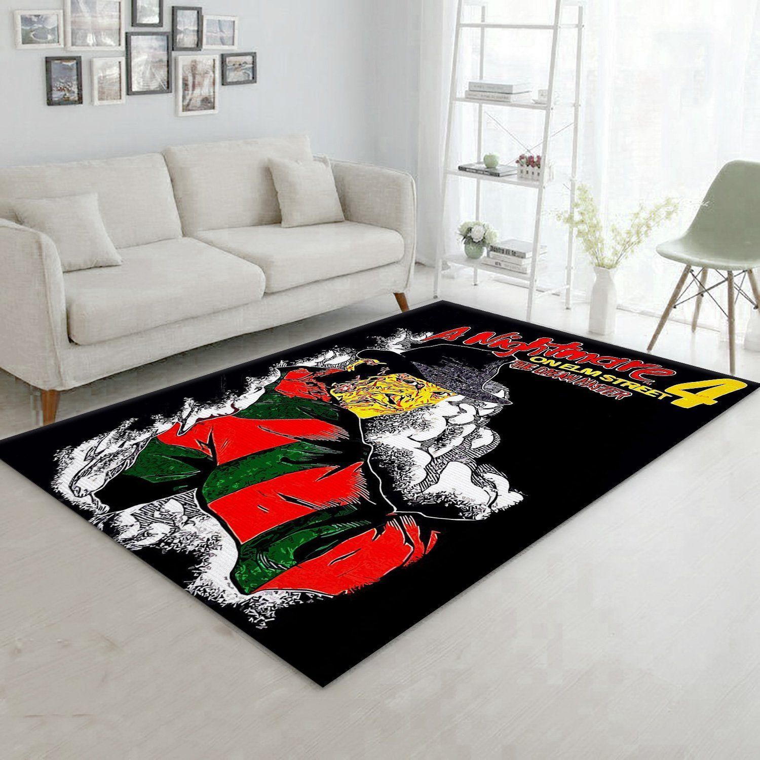 Freddy Krueger Area Rug Bedroom Rug Home Decor Floor Decor - Indoor Outdoor Rugs