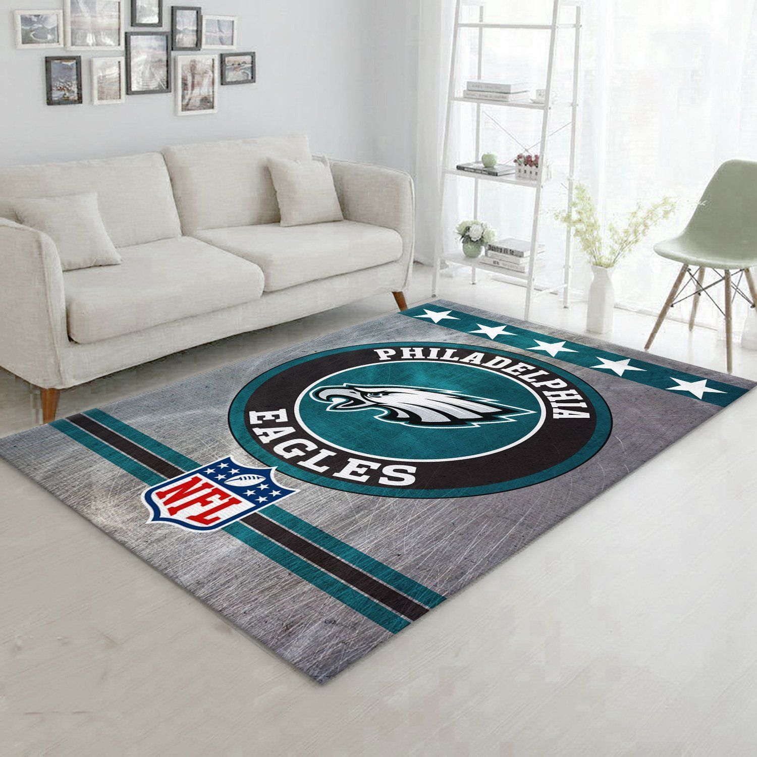 Philadelphia Eagles Circle Nfl Football Team Area Rug For Gift Living Room Rug Home Decor Floor Decor - Indoor Outdoor Rugs