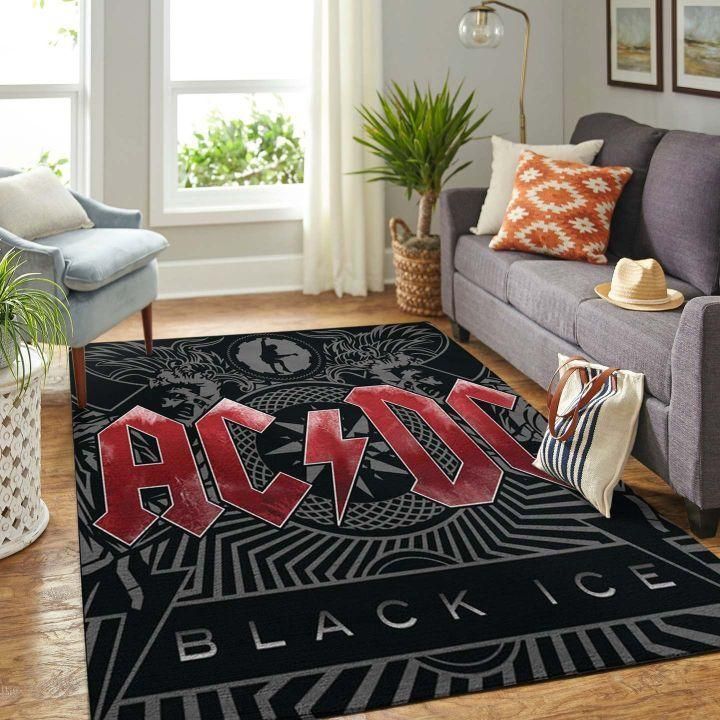 Acdc Hard Rock Band Rug Room Carpet Home Decor - Indoor Outdoor Rugs