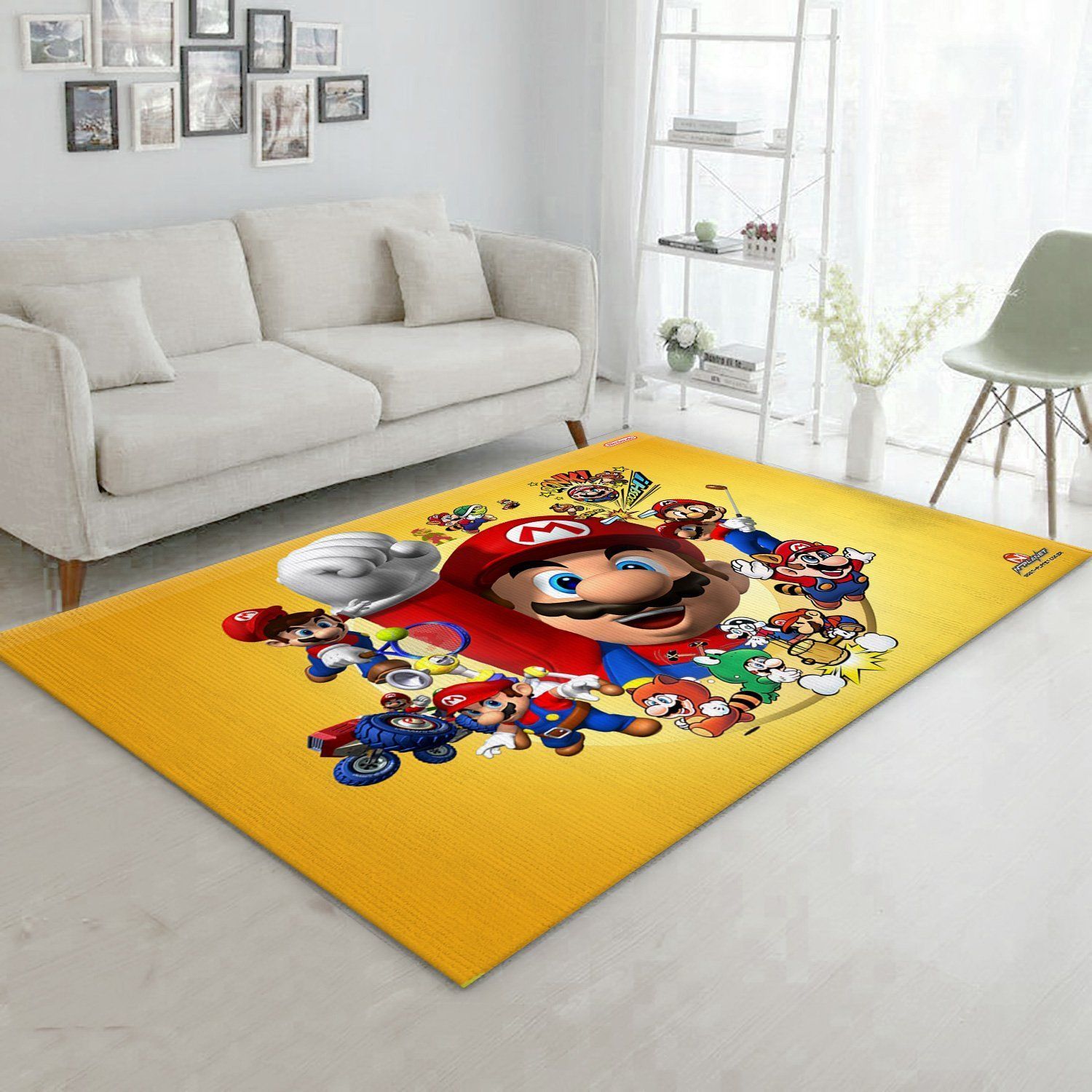 Mario Ver11 Area Rug For Christmas Bedroom Rug Home Decor Floor Decor - Indoor Outdoor Rugs