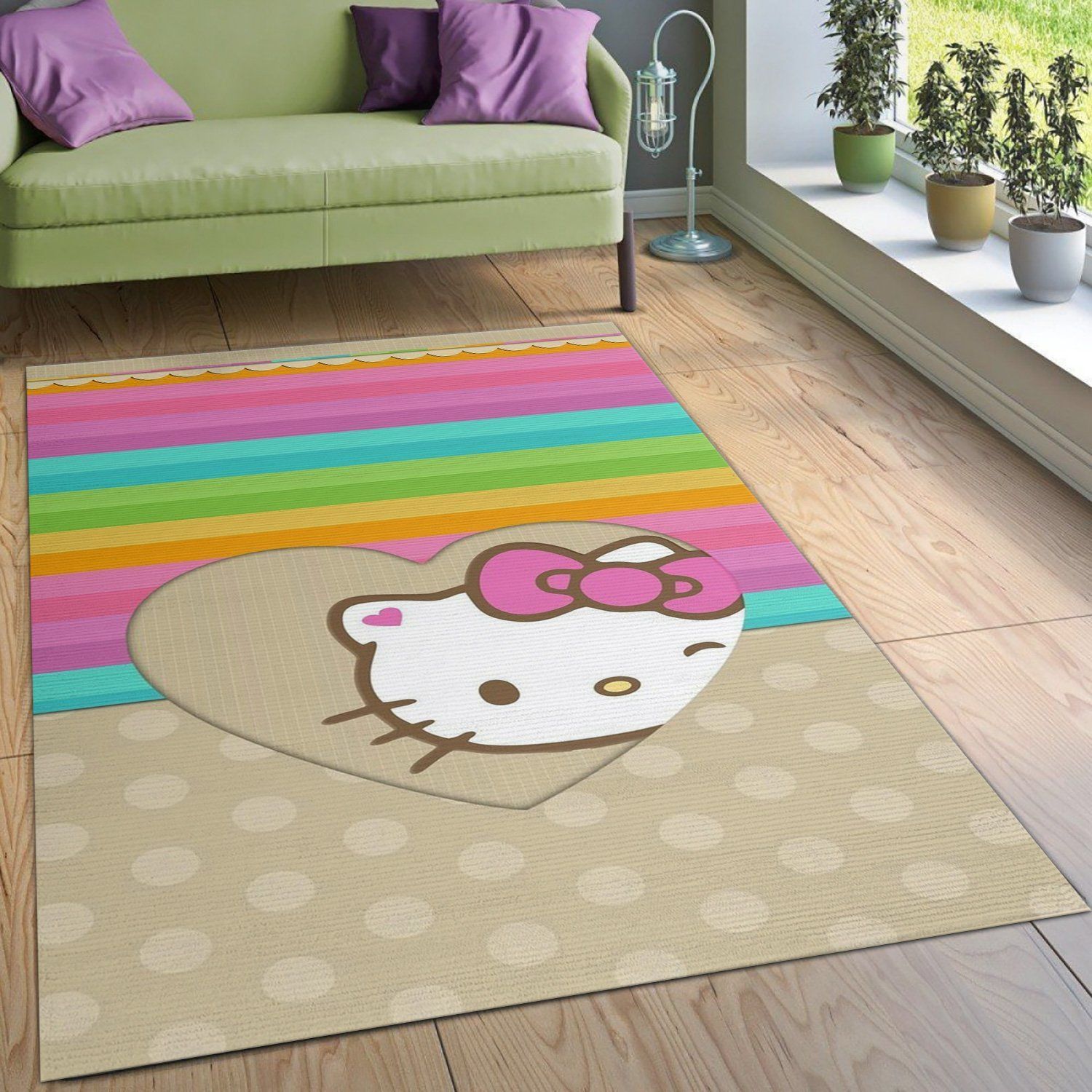 Hello Kitty 14 Area Rug Bedroom Rug US Gift Decor - Indoor Outdoor Rugs