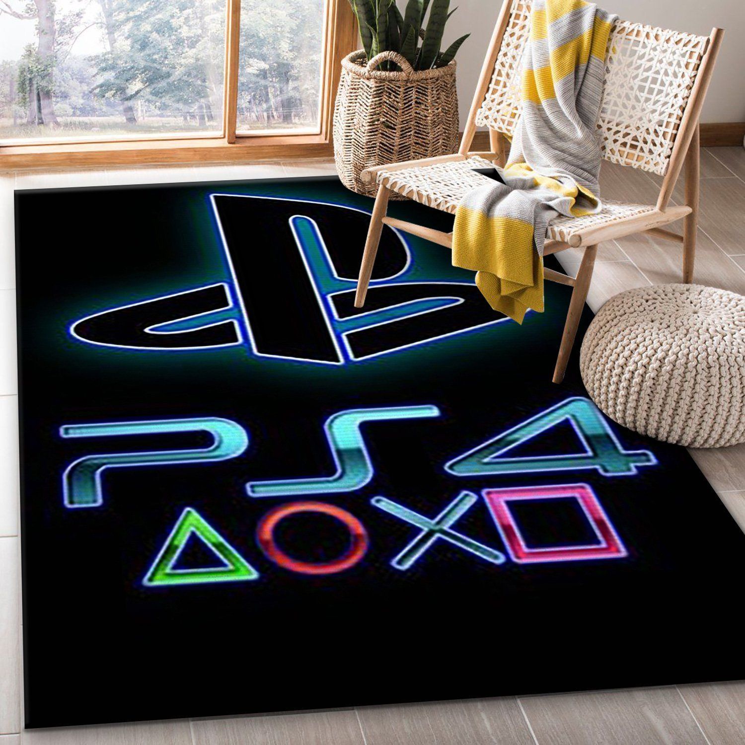 Playstation V58 Area Rug For Gift Living Room Rug Home US Decor - Indoor Outdoor Rugs