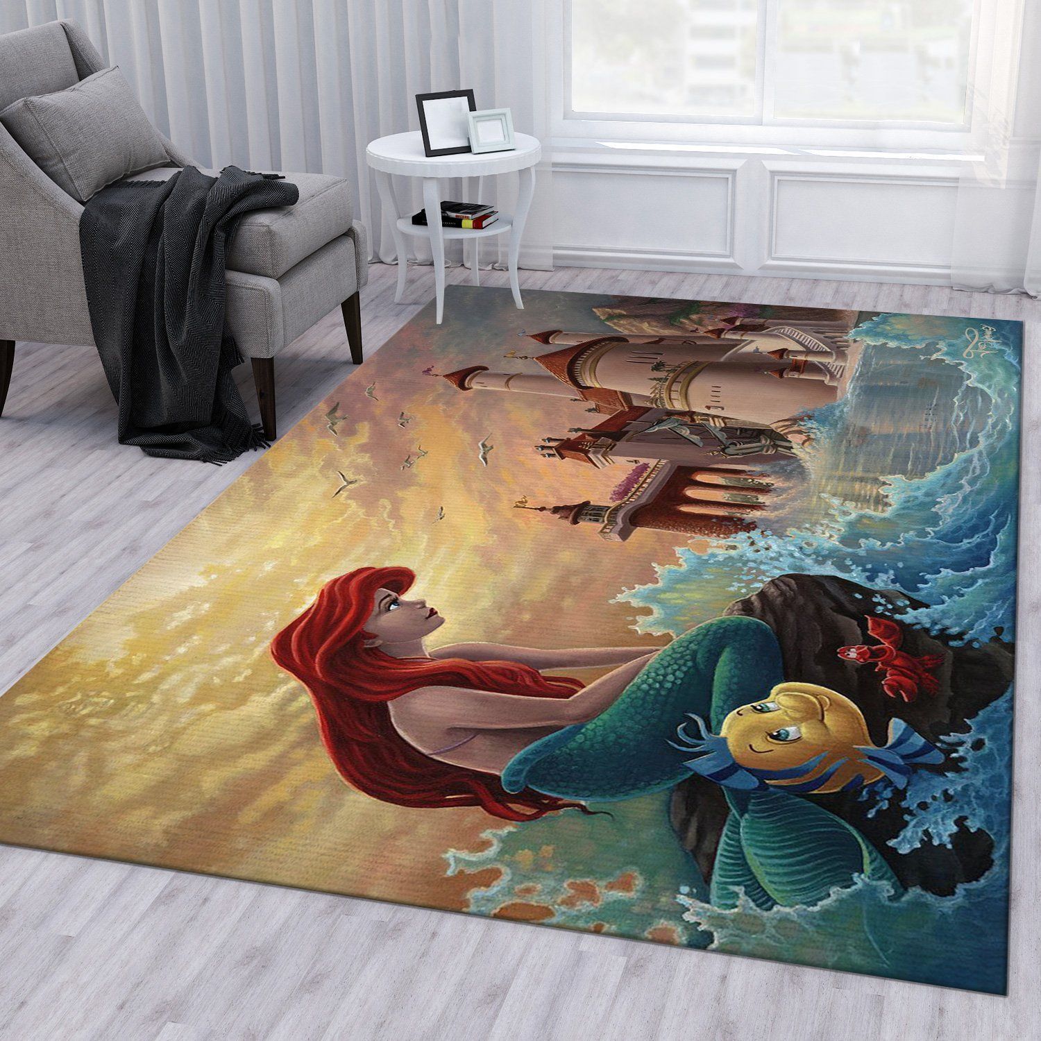 Ariels Daydream Rug Living Room Rug Home Decor Floor Decor - Indoor Outdoor Rugs