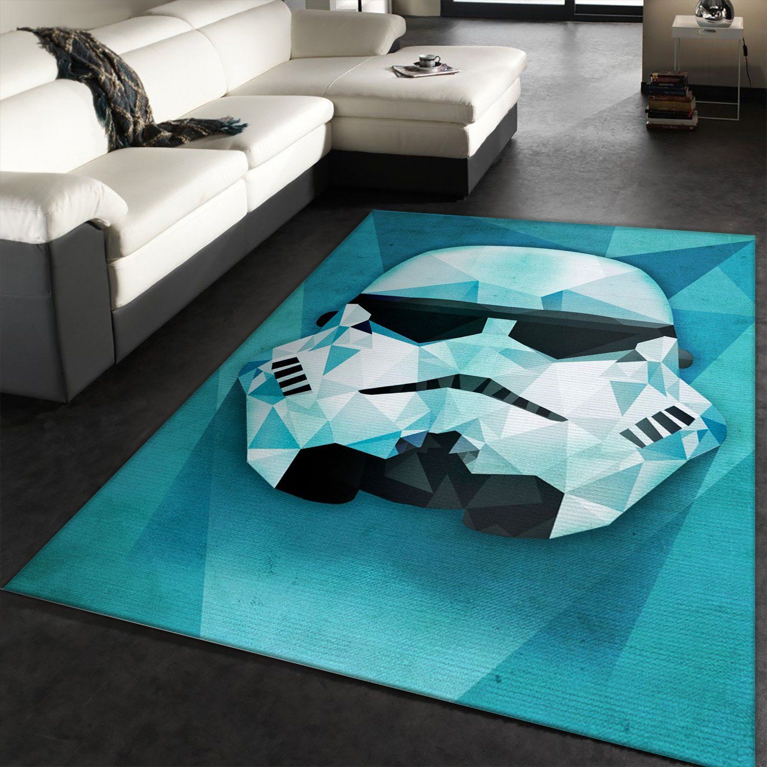 Polygonal Star War Area Rug Carpet, Living Room Rug, US Gift Decor - Indoor Outdoor Rugs