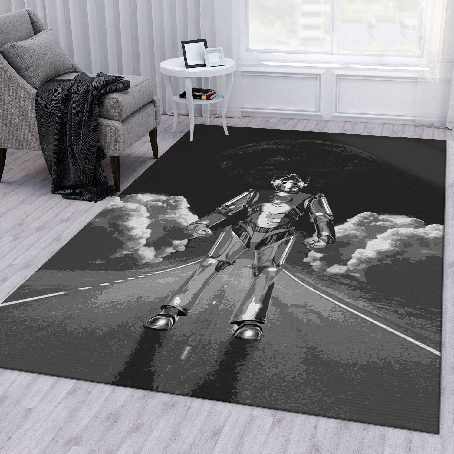 Time Cyber Area Rug For Christmas Living Room Rug Home Decor Floor Decor - Indoor Outdoor Rugs