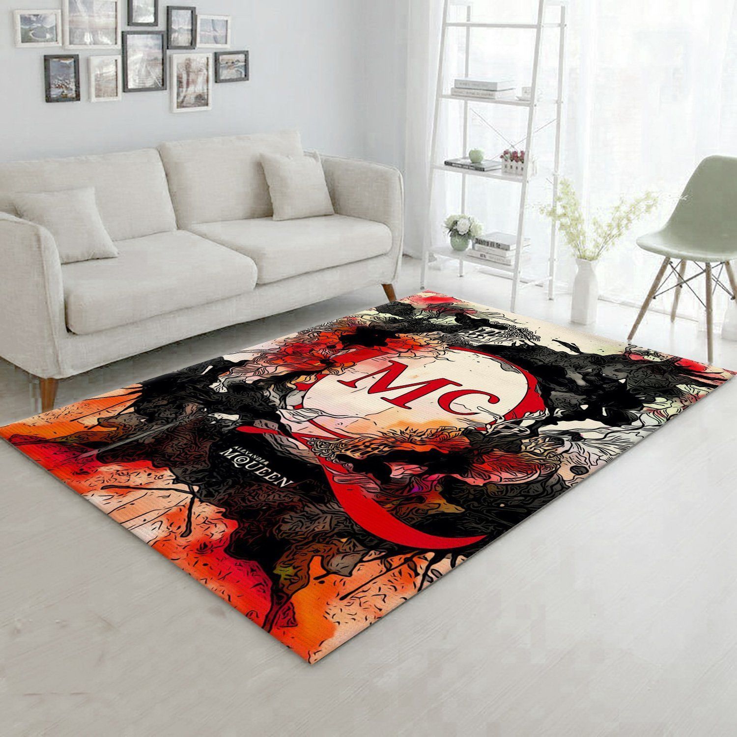 Mcqueen Rug Fashion Brand Rug Christmas Gift US Decor - Indoor Outdoor Rugs