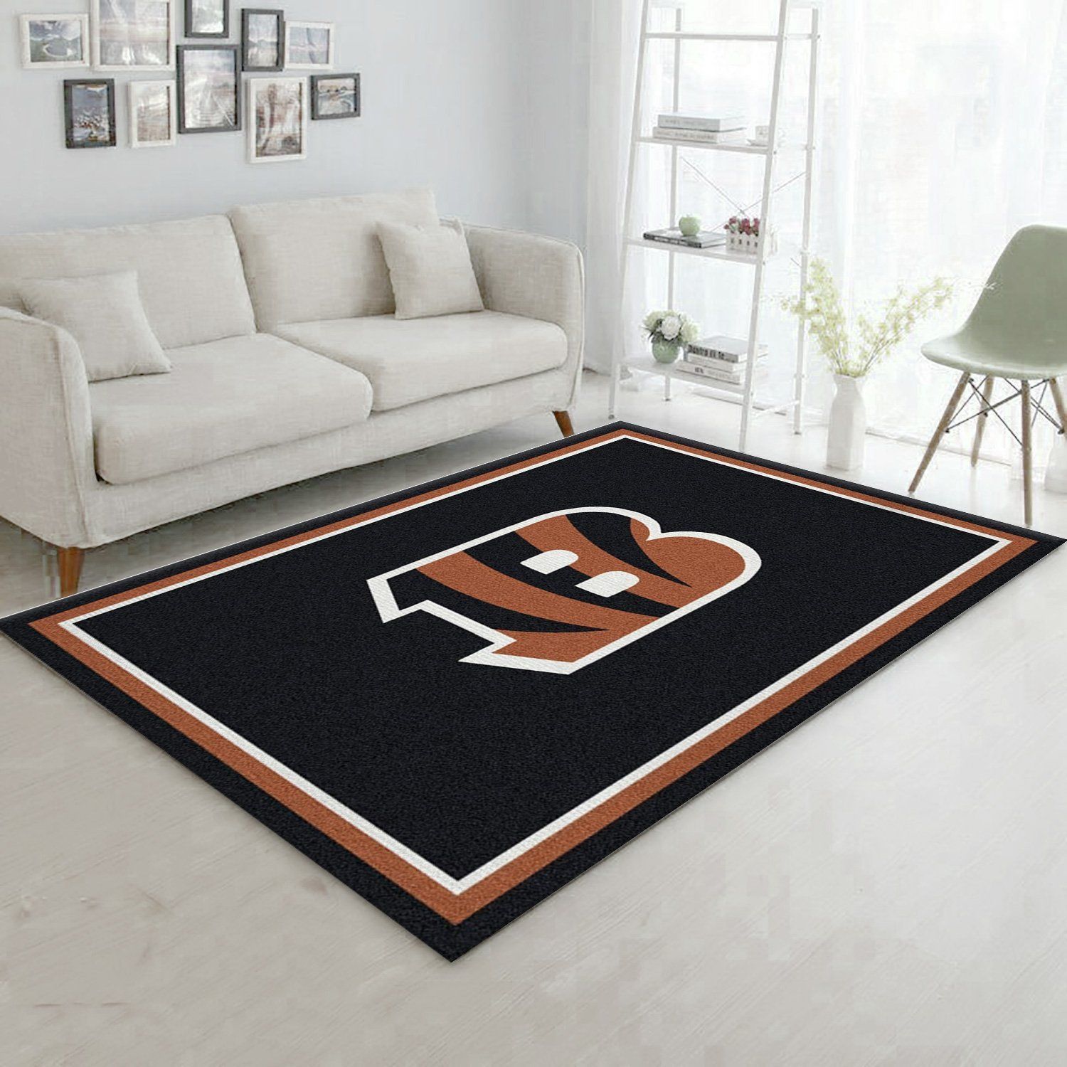 Cincinnati Bengals Imperial Spirit Rug NFL Team Logos Area Rug, Kitchen Rug, Christmas Gift US Decor - Indoor Outdoor Rugs