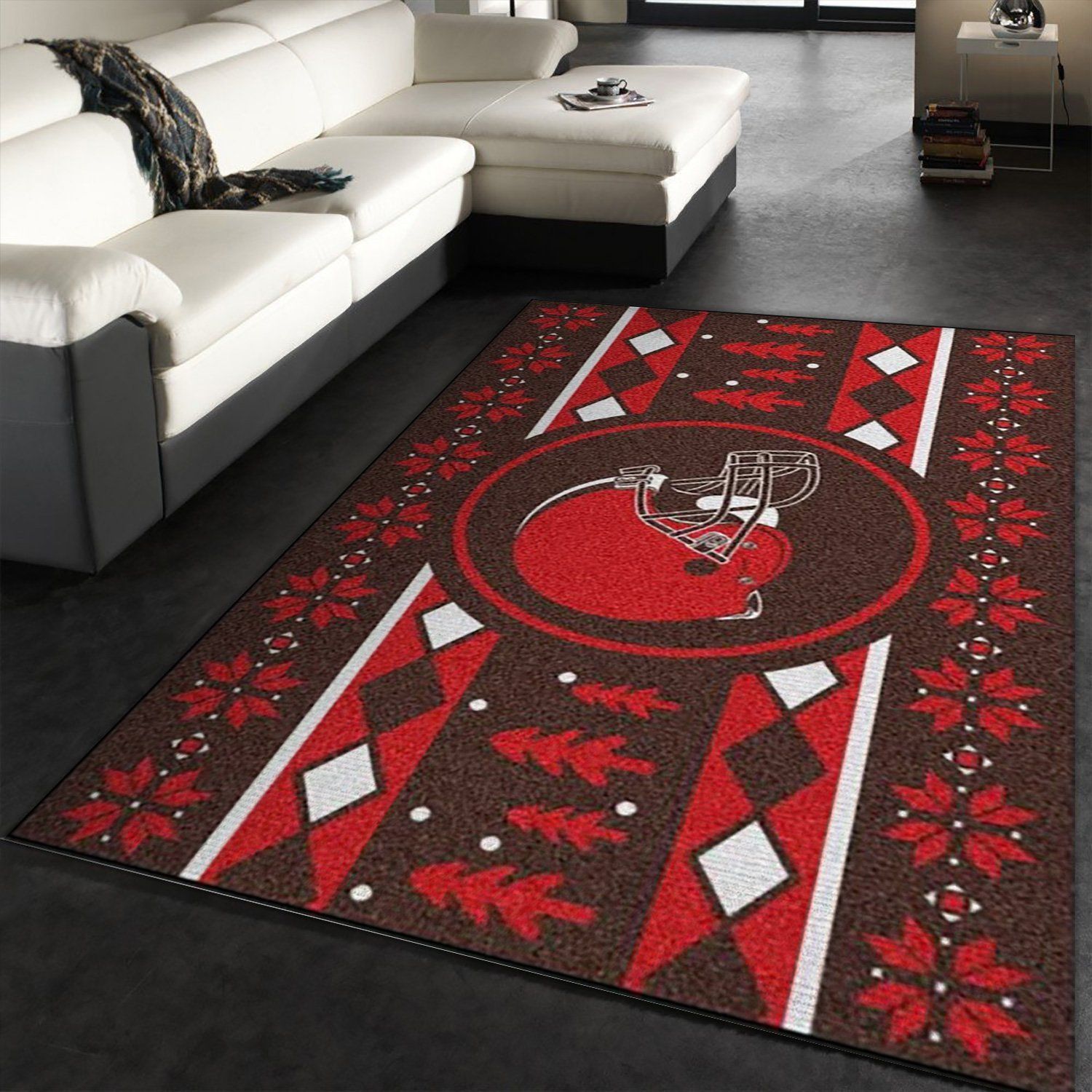 Cleveland Browns Nfl Area Rug Carpet, Kitchen Rug, Home Decor Floor Decor - Indoor Outdoor Rugs