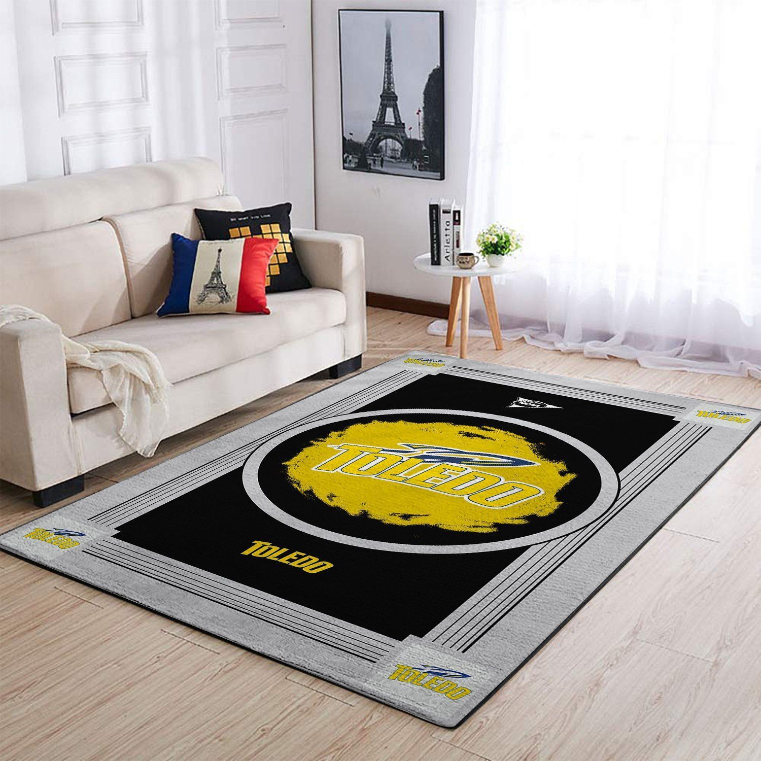 Toledo Rockets Ncaa Team Logo Nice Gift Home Decor Rectangle Area Rug - Indoor Outdoor Rugs