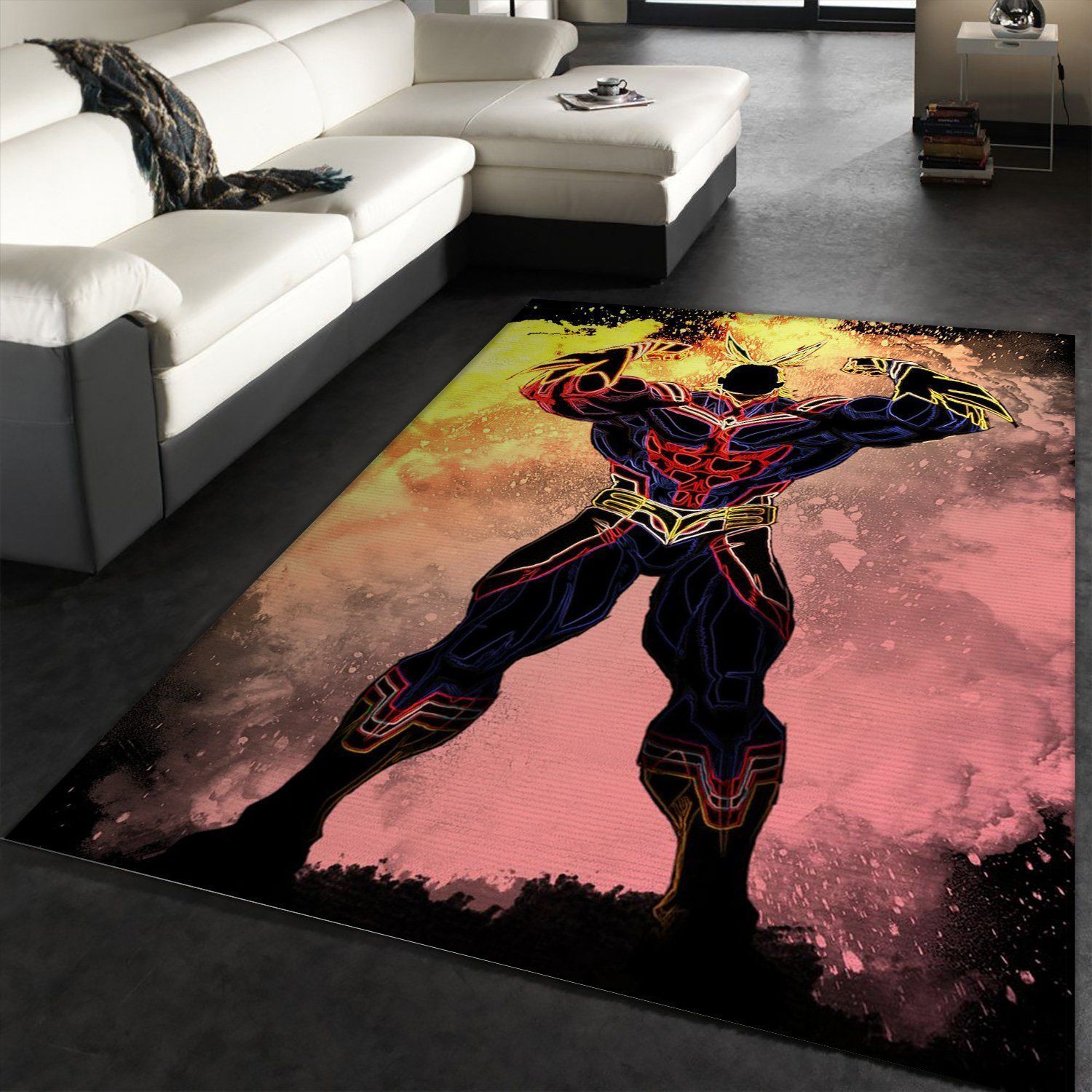 Soul Of One For All Manga Hero Area Rug, Kitchen Rug, Family Gift US Decor - Indoor Outdoor Rugs