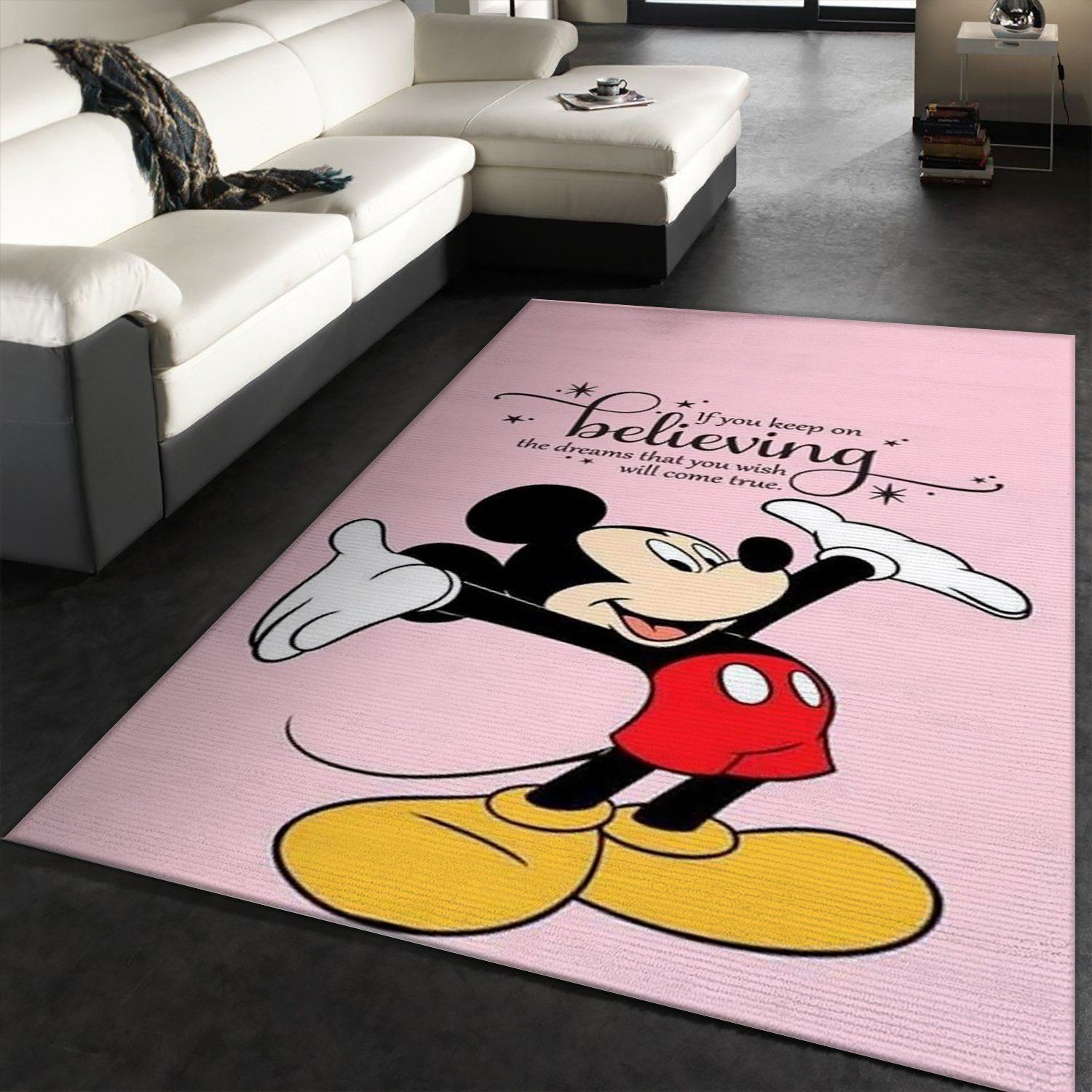 Mickey Mouse Disney Rug Bedroom Christmas Gift US Decor - Indoor Outdoor Rugs