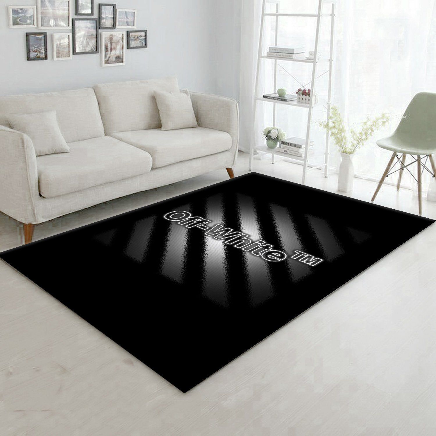 Off White Displate Area Rug Living Room Rug Christmas Gift US Decor - Indoor Outdoor Rugs