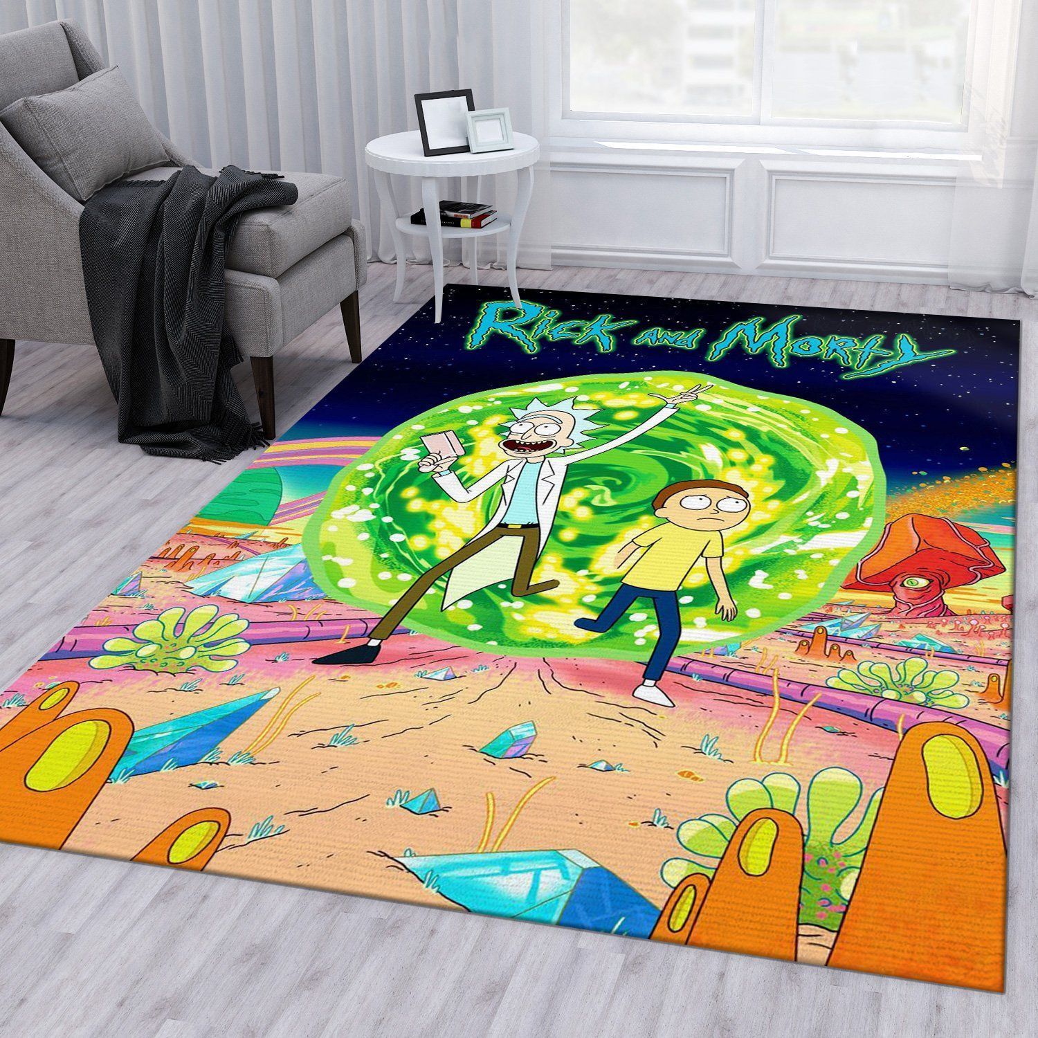 Rick And Morty Noel Gift Rug Living Room Rug Home Decor Floor Decor - Indoor Outdoor Rugs