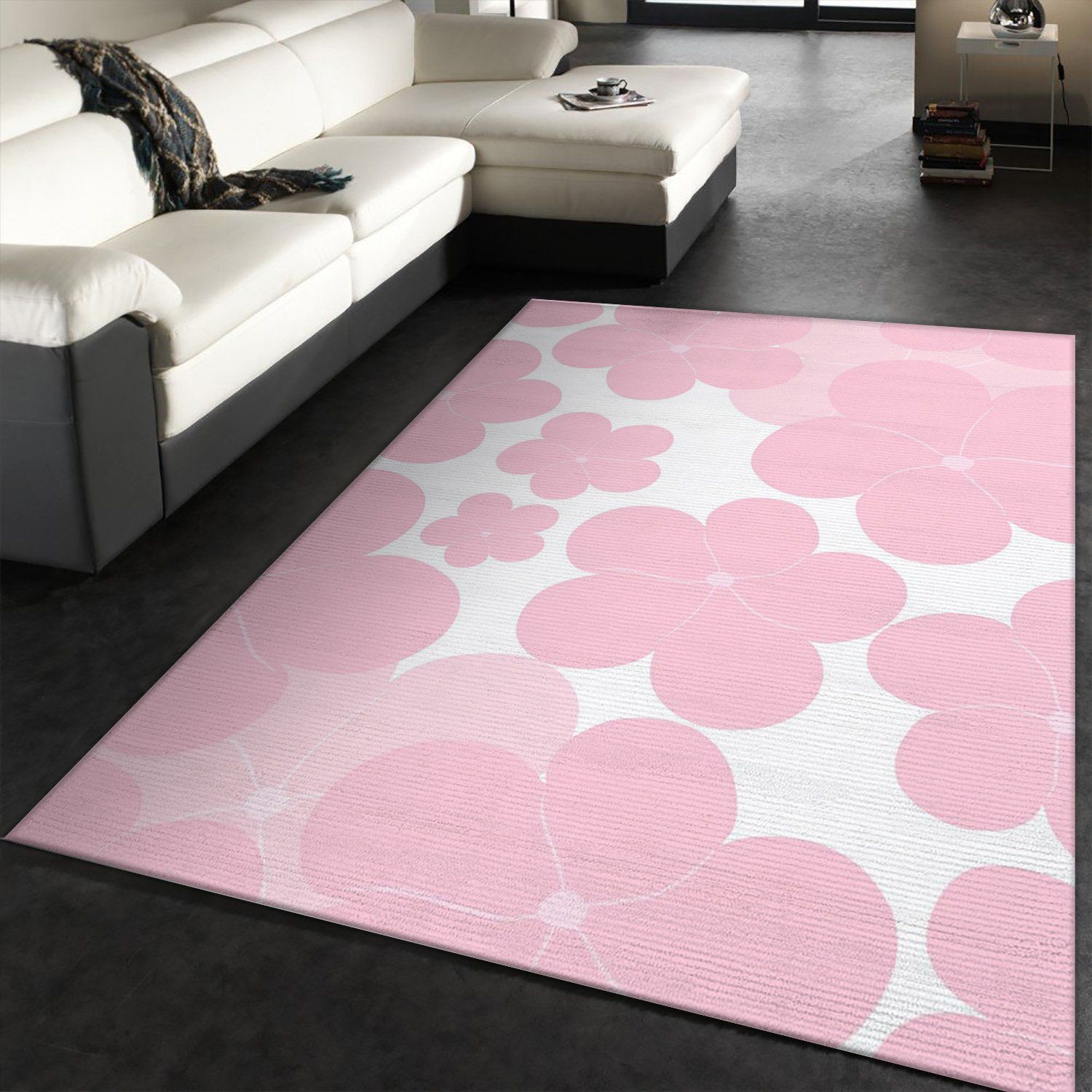 Pink Flower Dream 1 Area Rug For Christmas, Bedroom, Family Gift US Decor - Indoor Outdoor Rugs